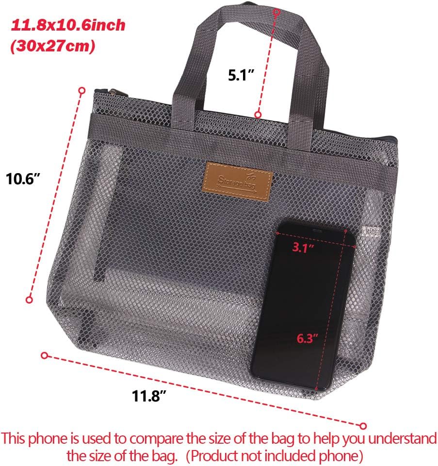DIOMMELL Mesh Shower Caddy Quick Dry Tote Bag Portable Lightweight