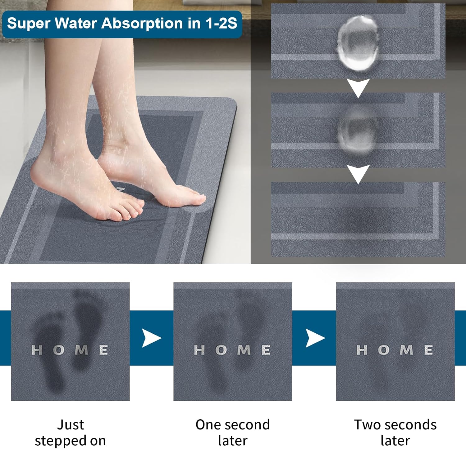 HERA BEAUTY Super Absorbent Bath Mat