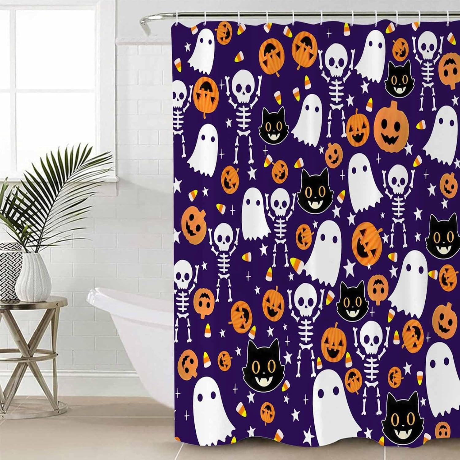 ZOE GARDEN Halloween Purple Bathroom Set