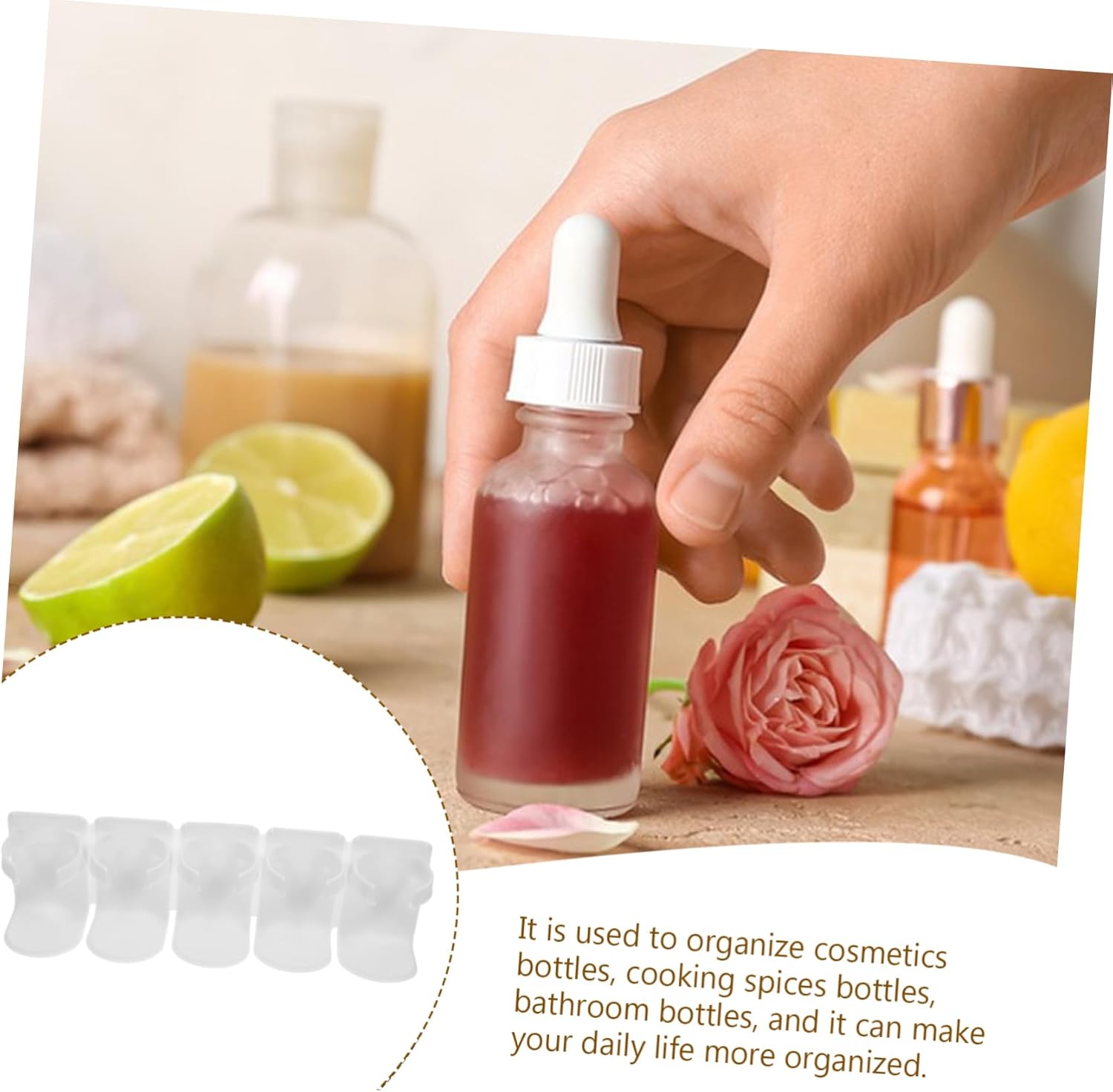 Unomor Wall Mounted Makeup Organizer for Bathroom and Kitchen