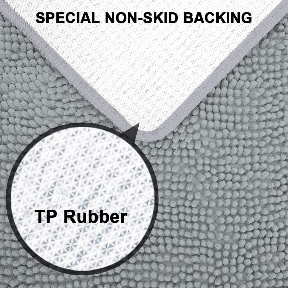Secura Bathroom Rug 47 x 28 Inches Non-Slip Absorbent