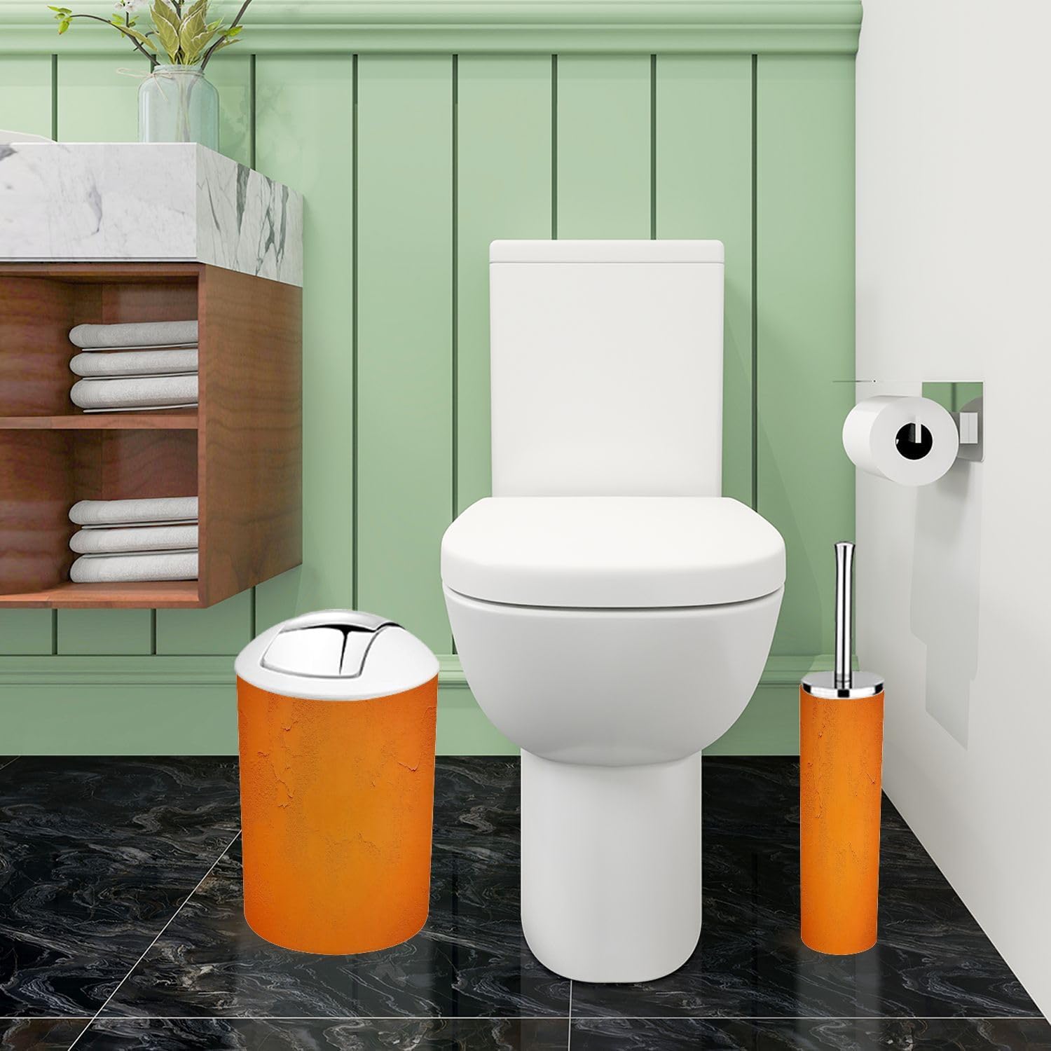 Boho Bathroom Accessory Set 6 Piece