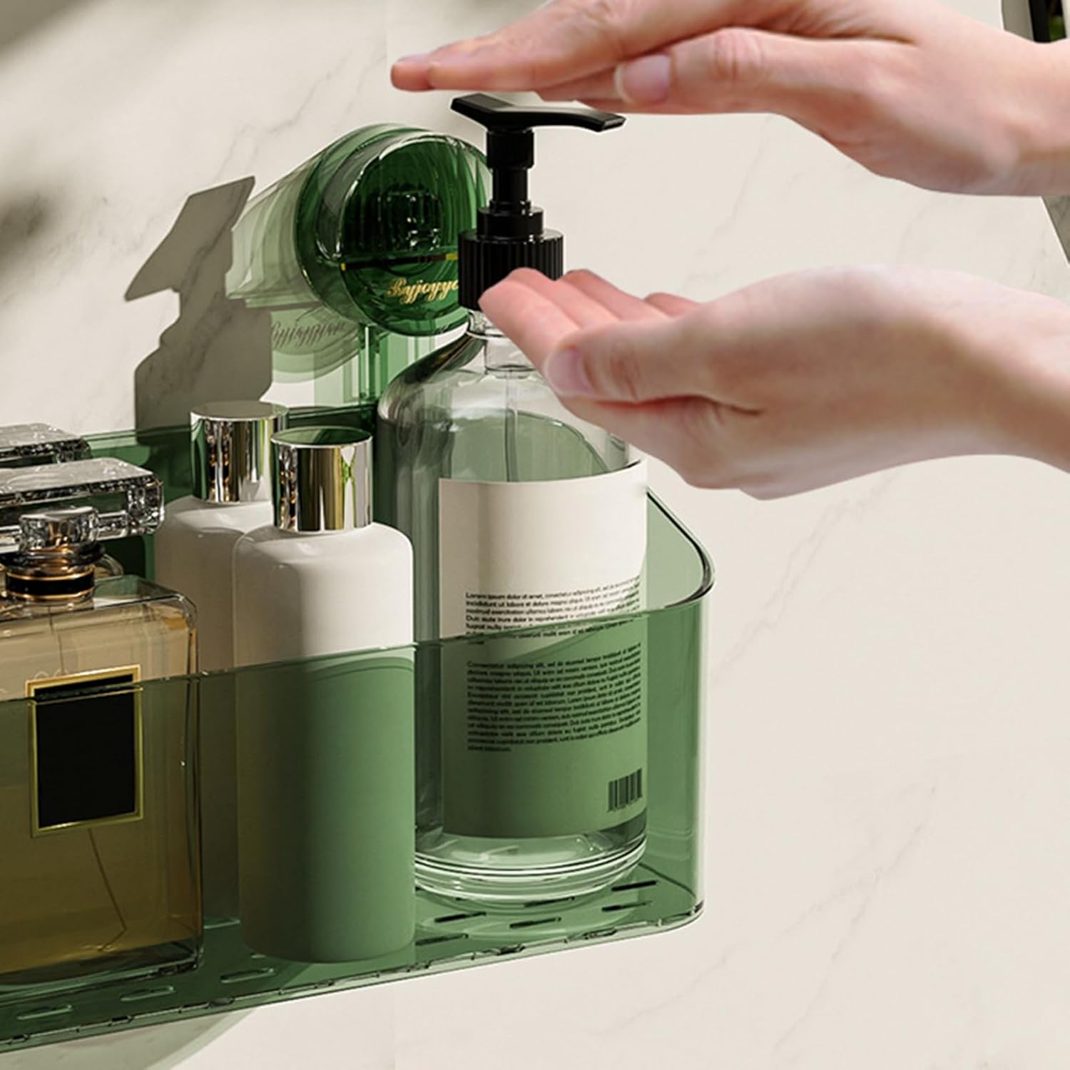 SONGBIRDTH Removable Shower Caddy with Suction Cup and Drainage Holes