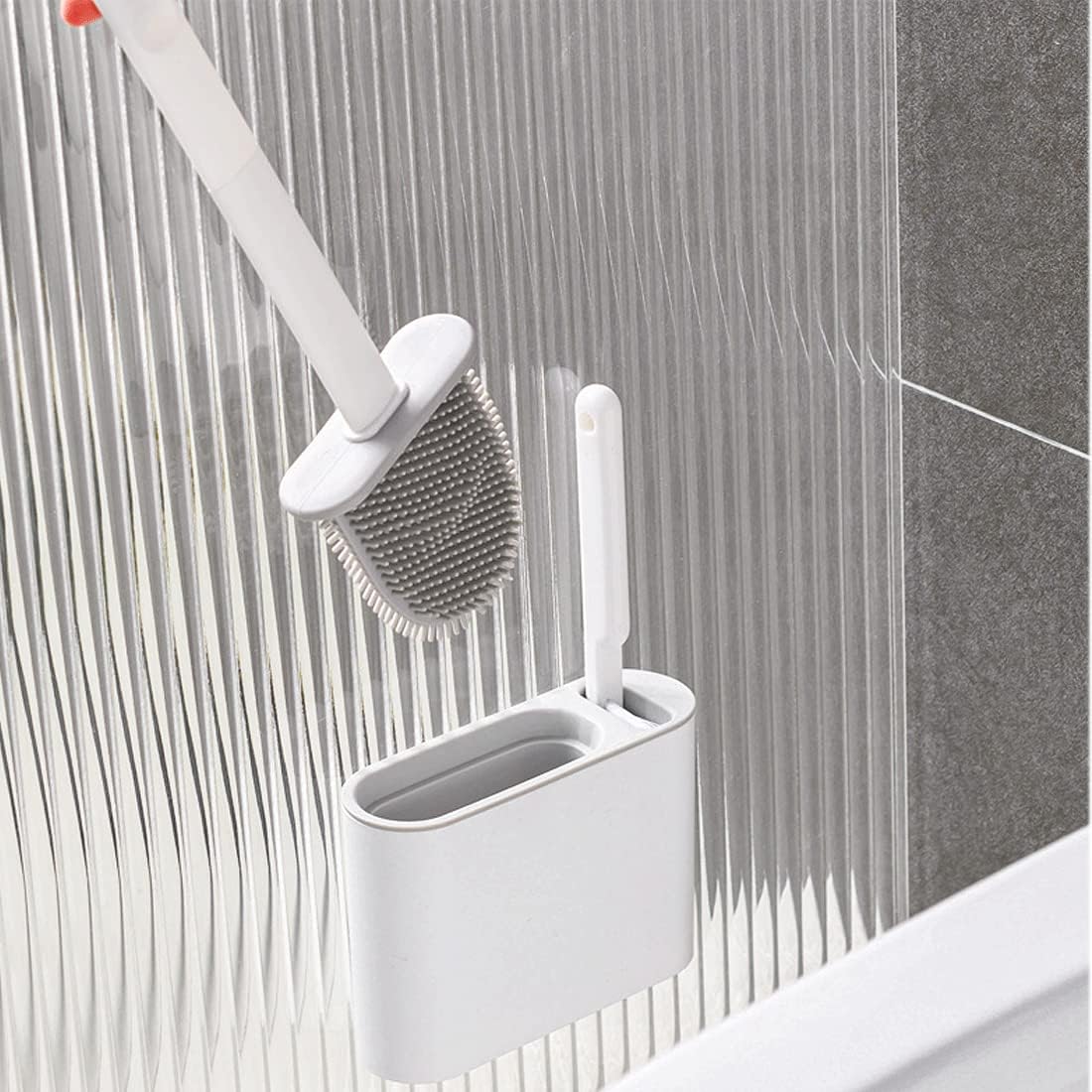GYDMEG Toilet Brush and Holder Blue