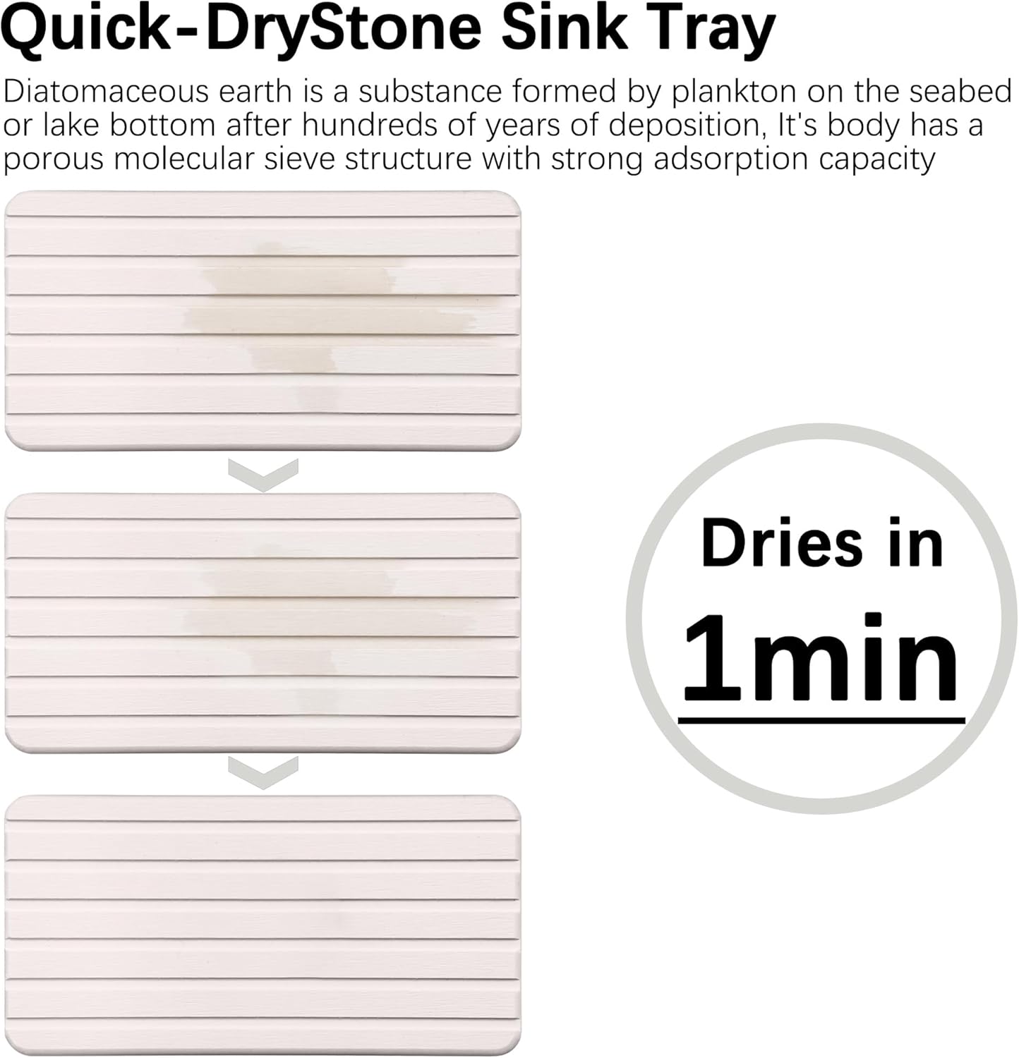 YEECOPON Set of 4 Bathroom Vanity Tray