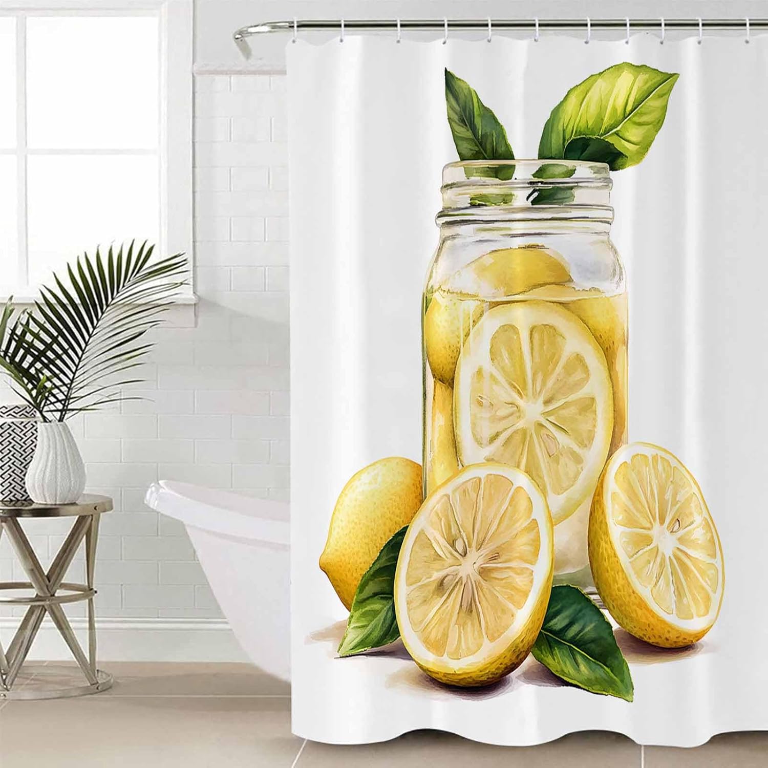 ZOE GARDEN Watercolor Lemon Bathroom Set