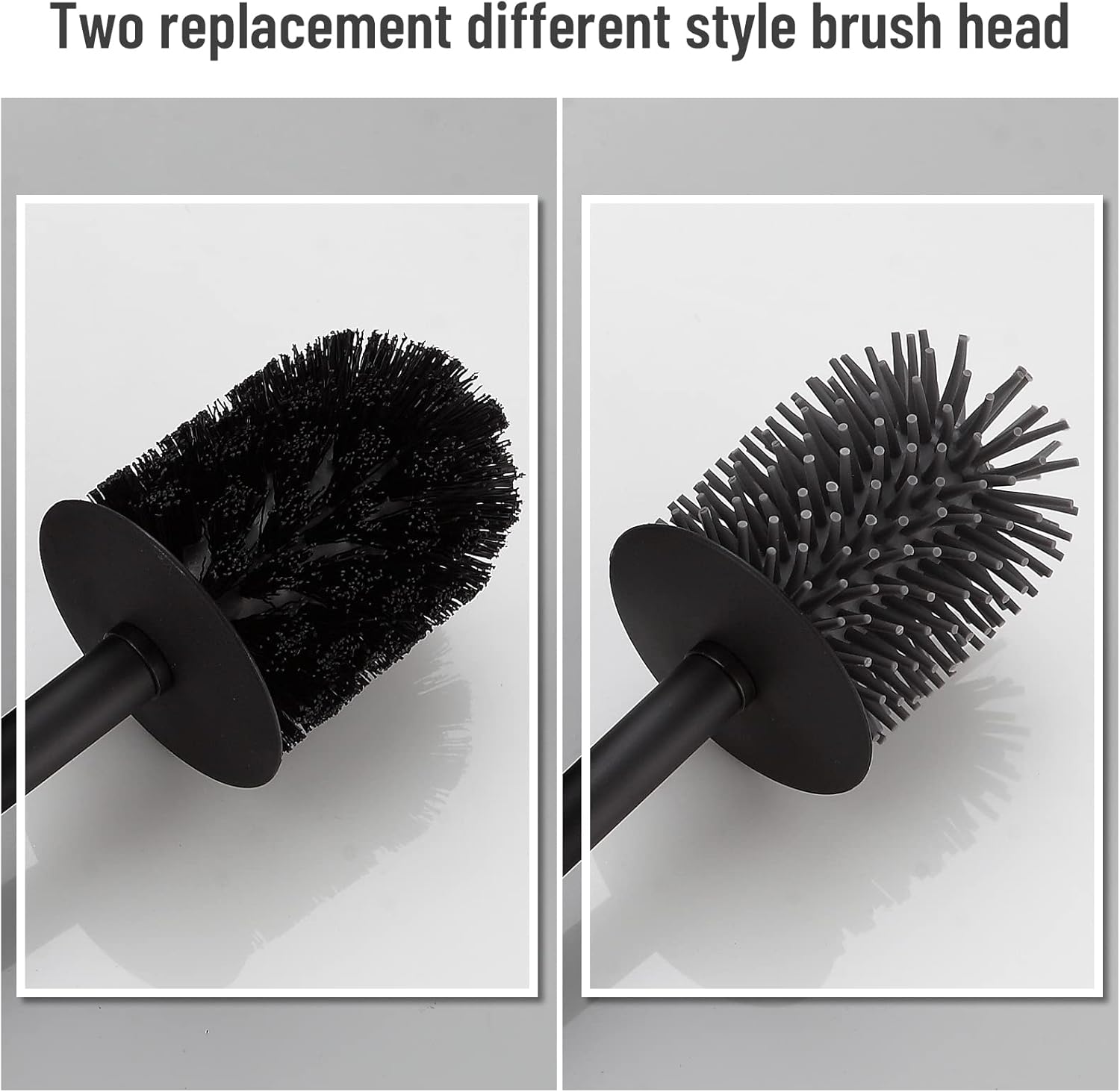 BVL Toilet Brush with Stainless Steel Handle and Holder