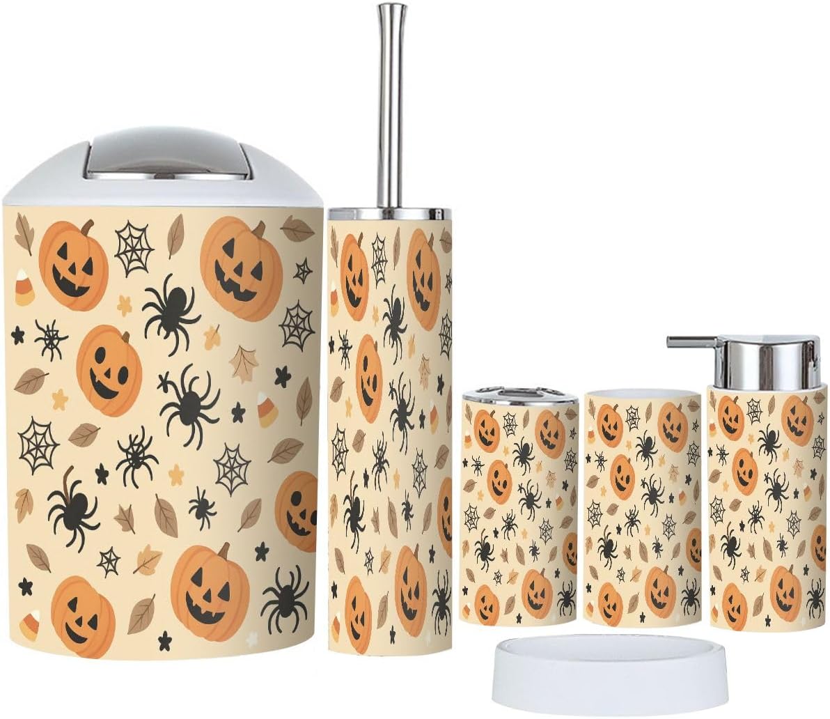 Boho Halloween Bathroom Accessory Set 6 Piece