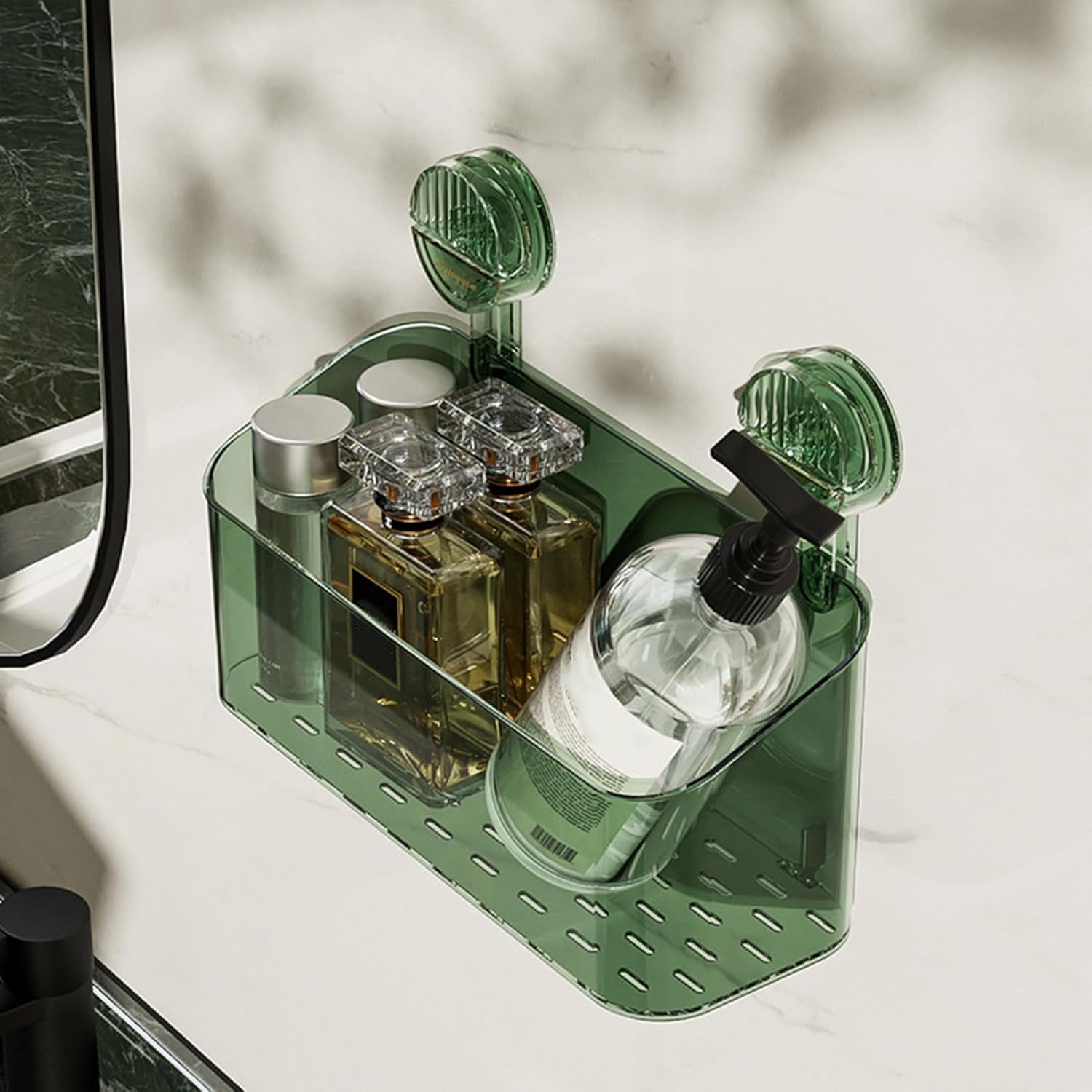 SONGBIRDTH Removable Shower Caddy with Suction Cup and Drainage Holes