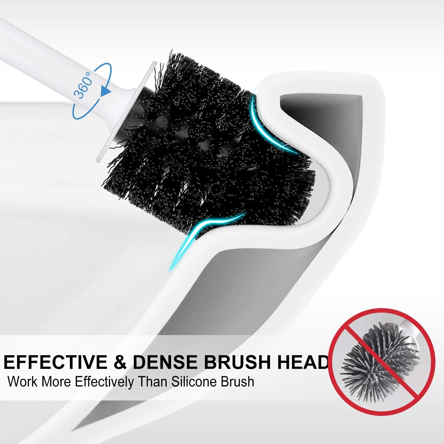 UPTRONIC 3 Pack Toilet Brush and Plunger Set