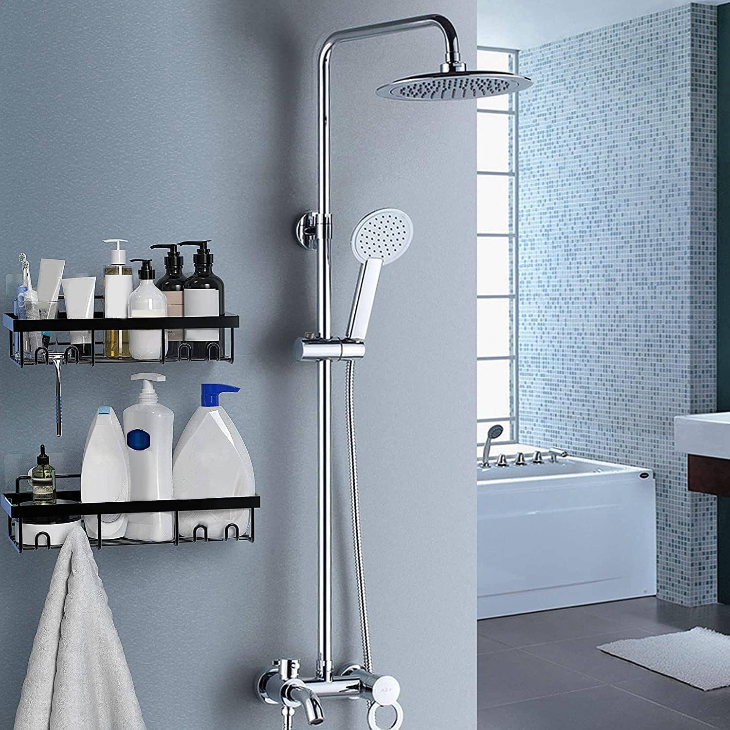 Hlsicnalm Shower Shelf Organizer Rack 2Pack