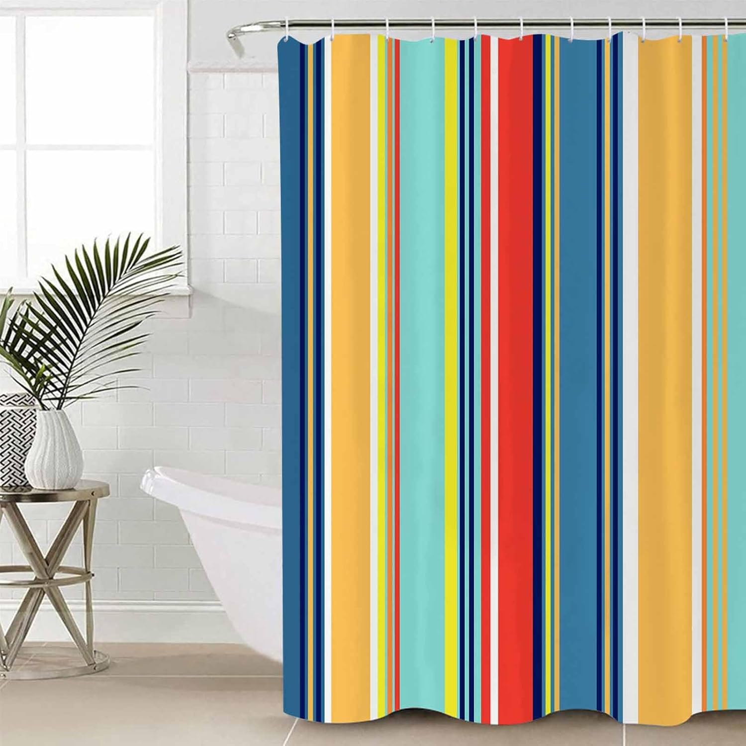 ZOE GARDEN Colorful Stripes Bathroom Set