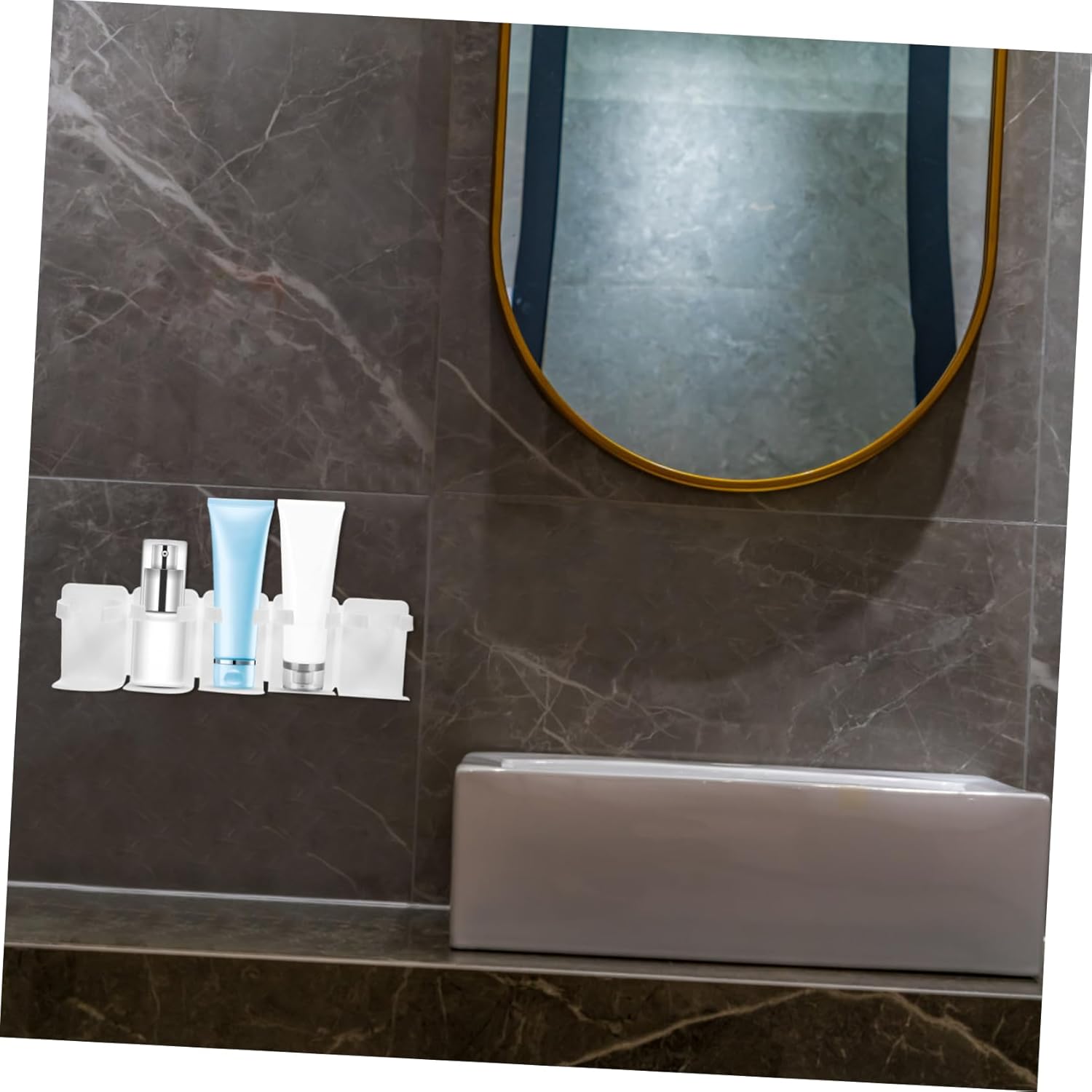 ABOOFAN Wall Mounted Shower Caddy with Storage