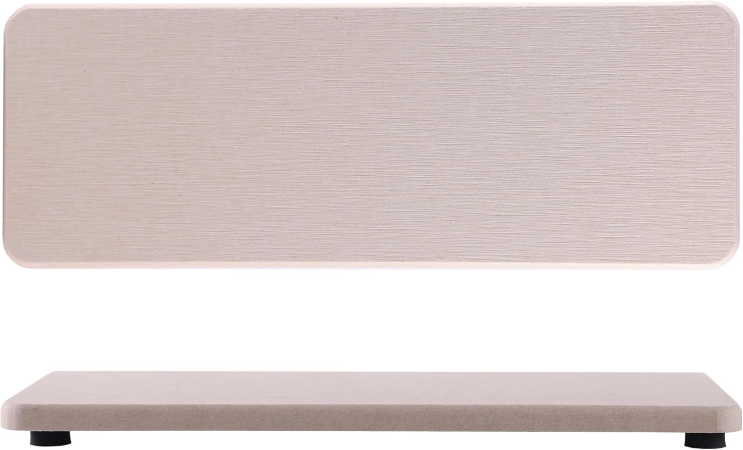 2 Pcs Water Absorbing Diatomite Stone Trays Light Gray Kitchen Bathroom Use