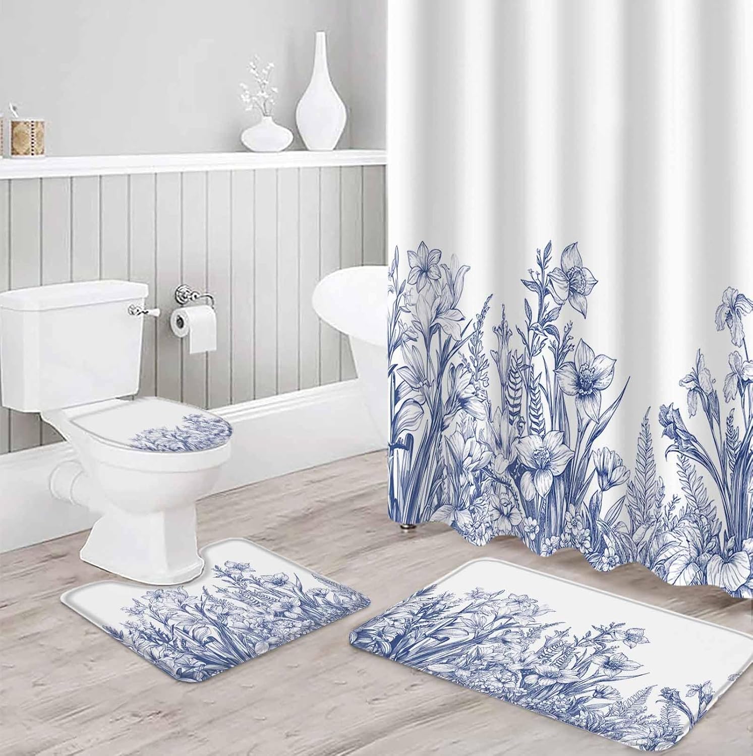 ZOE GARDEN Wildflower Leaf Bath Set
