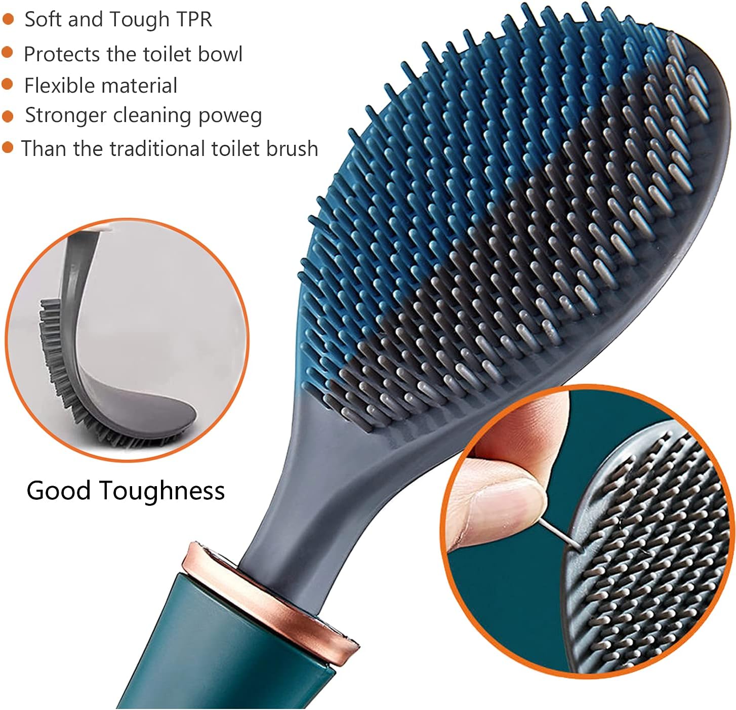 ZHYUAO Dark Green Toilet Brush Holder Set