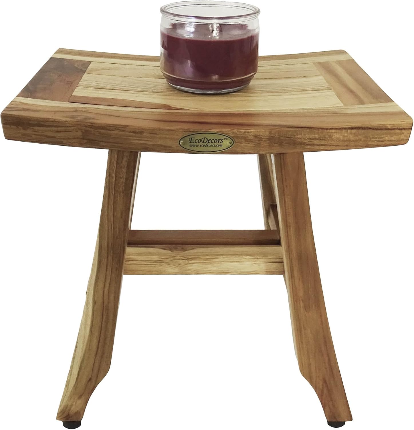 EcoDecors Teak Shower Shaving Foot Rest with Sealer
