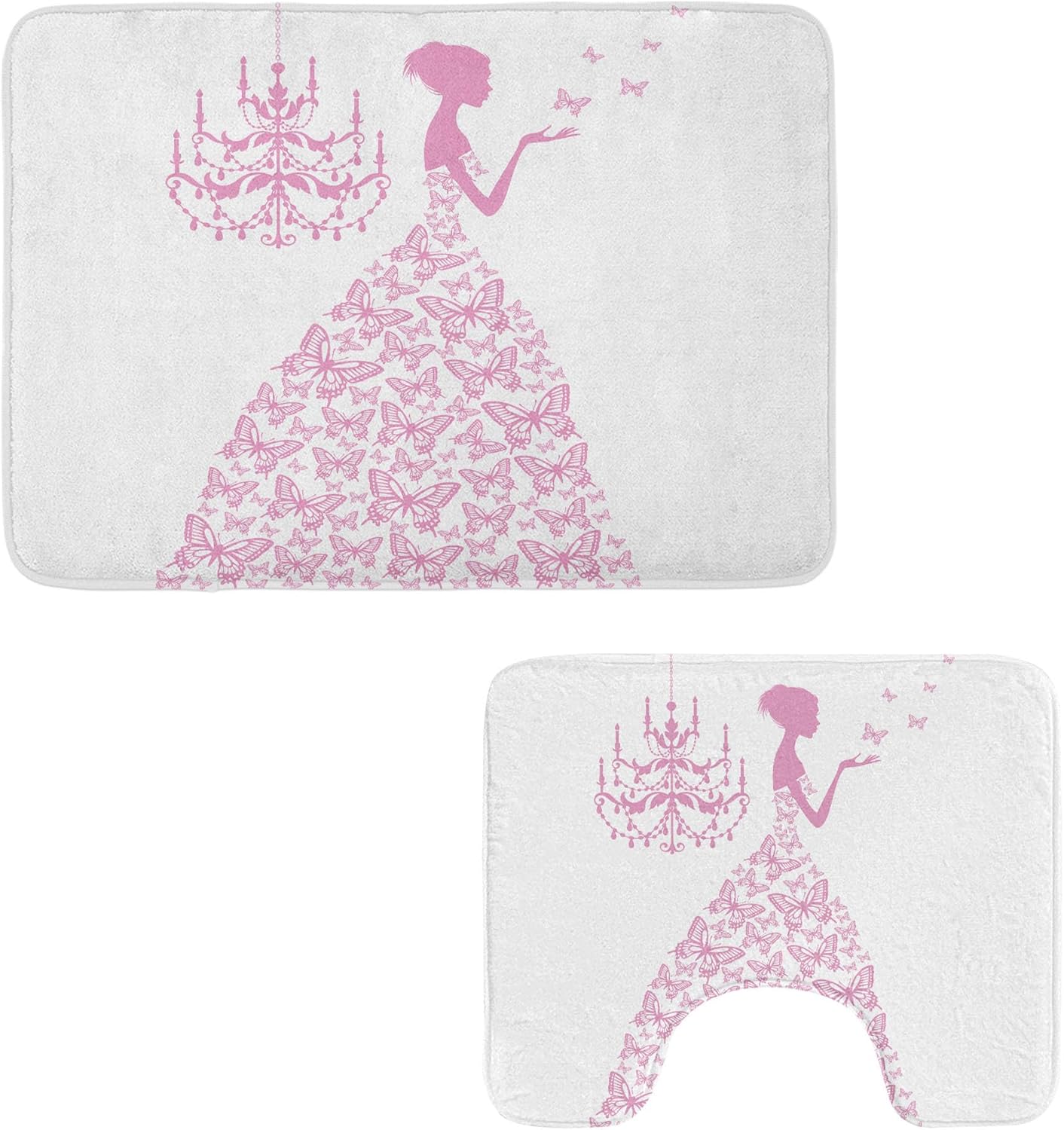 Ambesonne Love 2-Piece Bathroom Rug Set 1