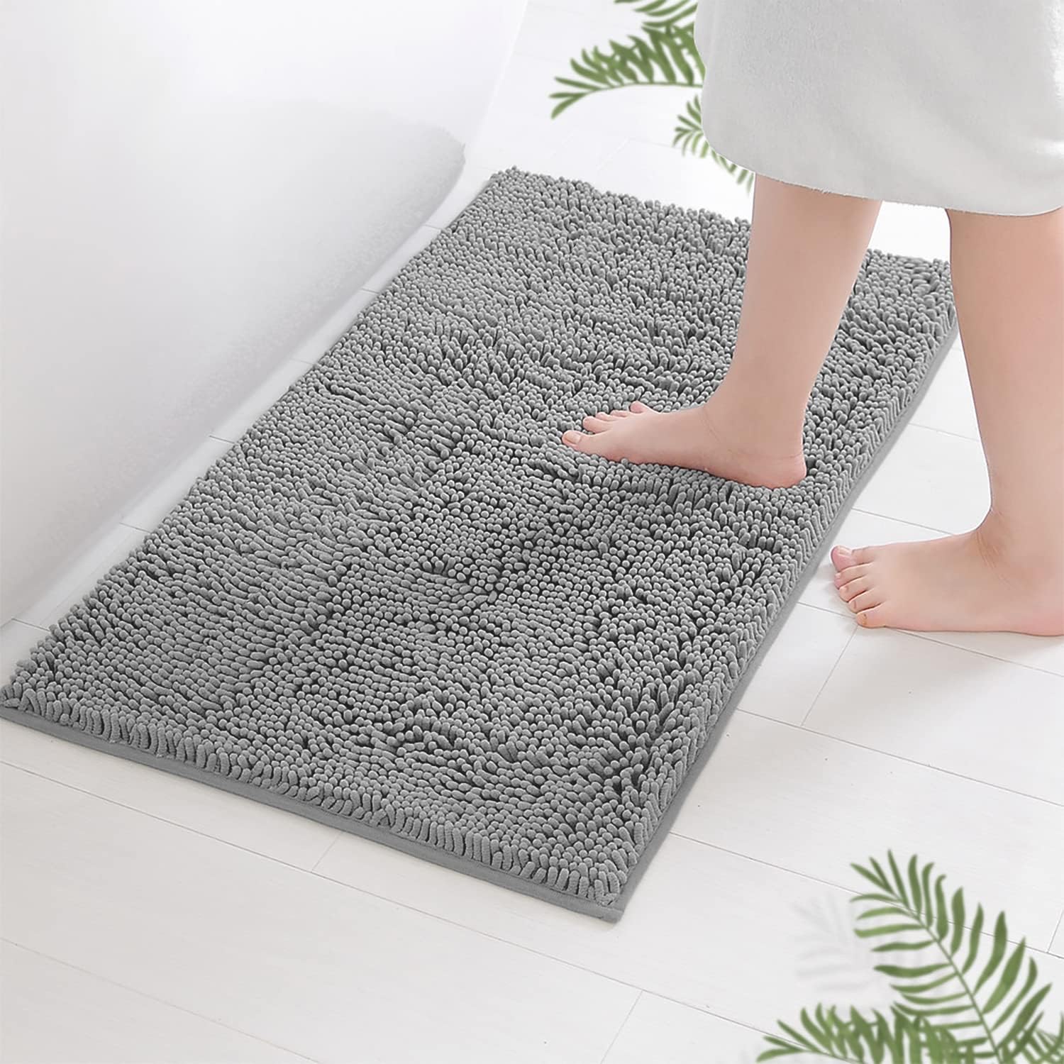 LuxUrux Bath Mat - Extra Soft Plush Non-Slip Bathroom Rug