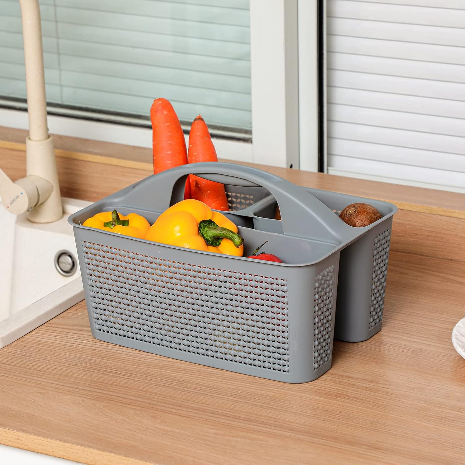 UUJOLY Plastic Shower Caddy Bucket with Handle