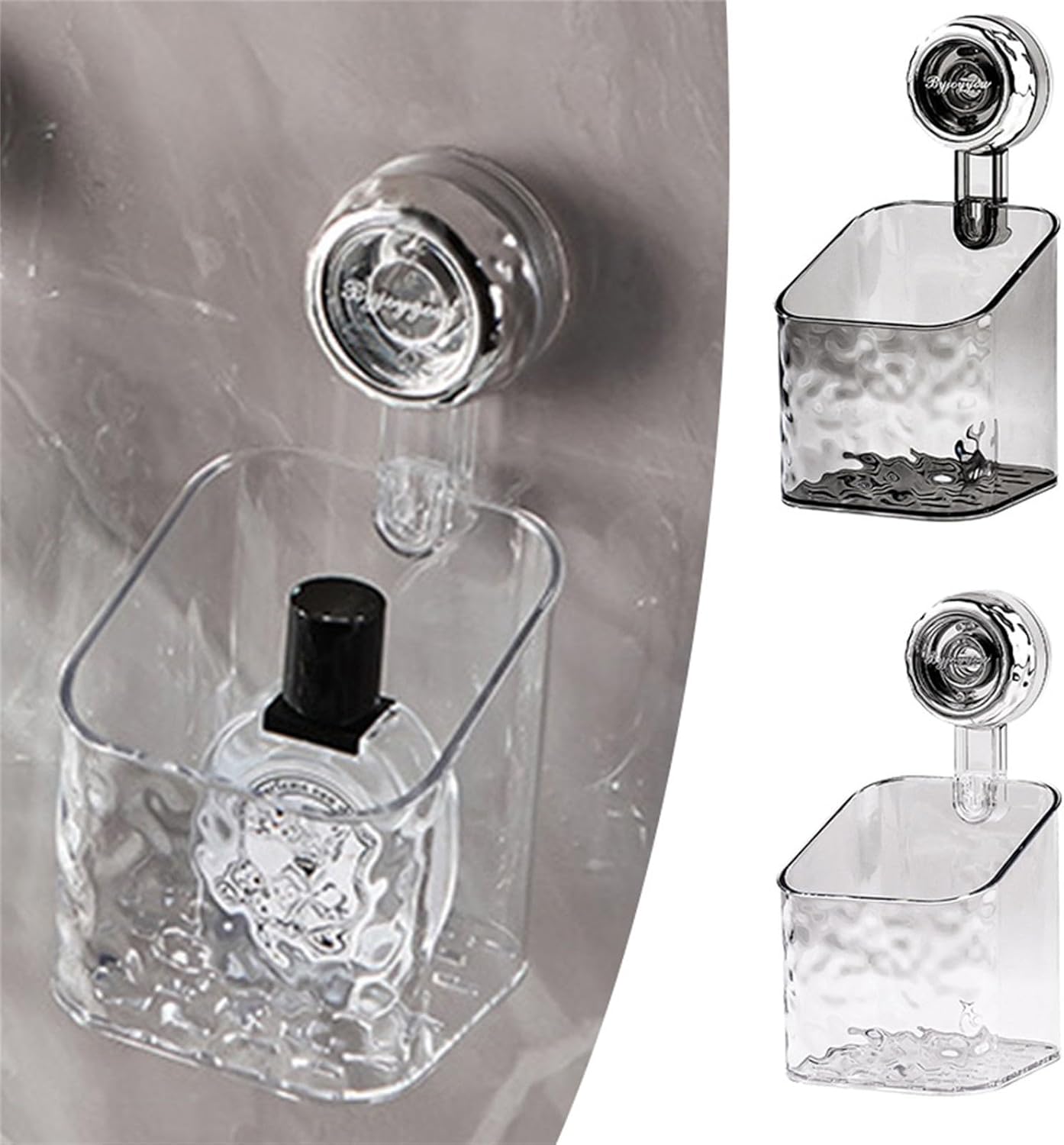 BILIKEYU Luxury Glacier Shower Caddy with Suction Cups 1