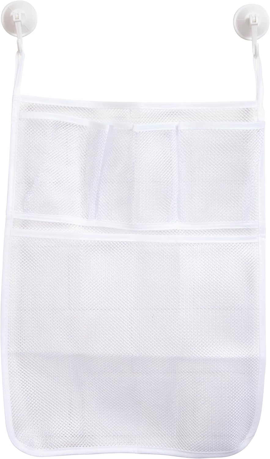 Kenney Hanging Mesh Suction Shower Caddy White