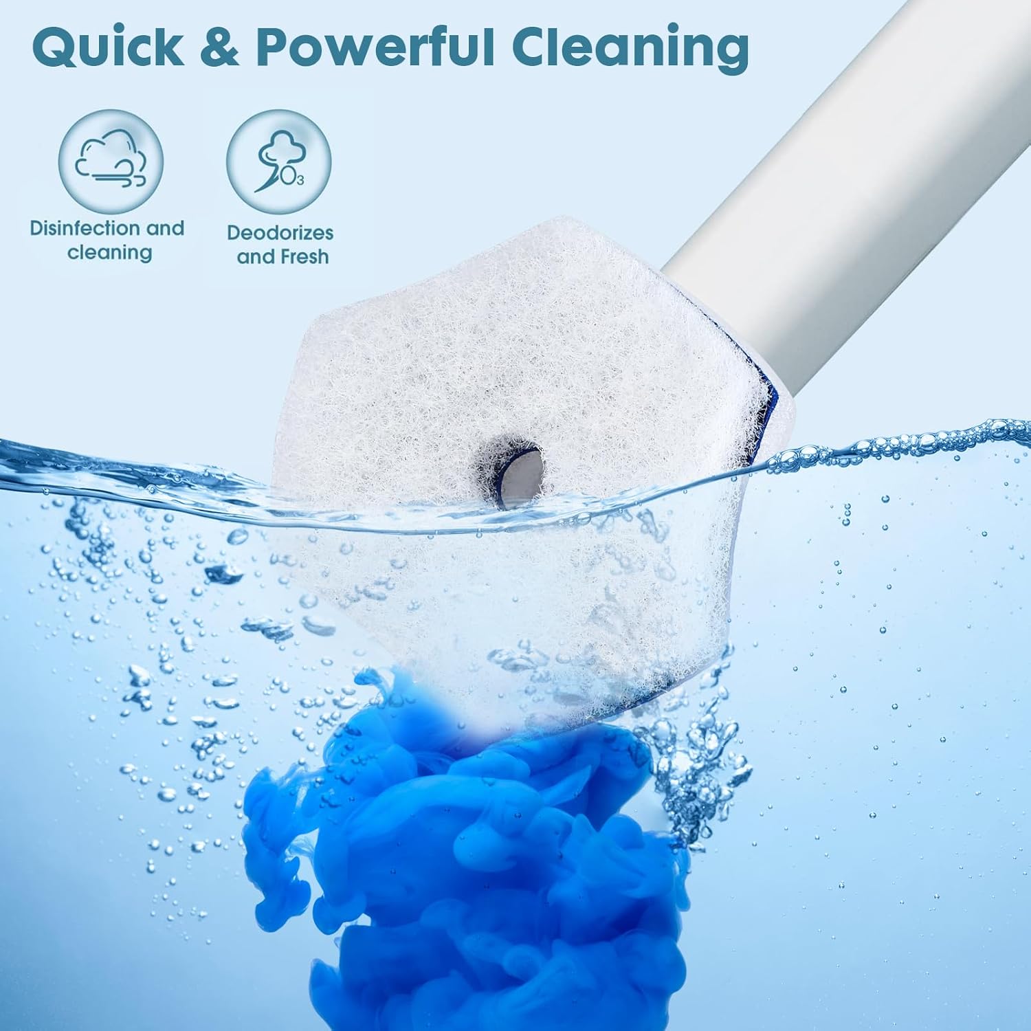 COBETE Toilet Brush Wand Kit with 56 Refills 1