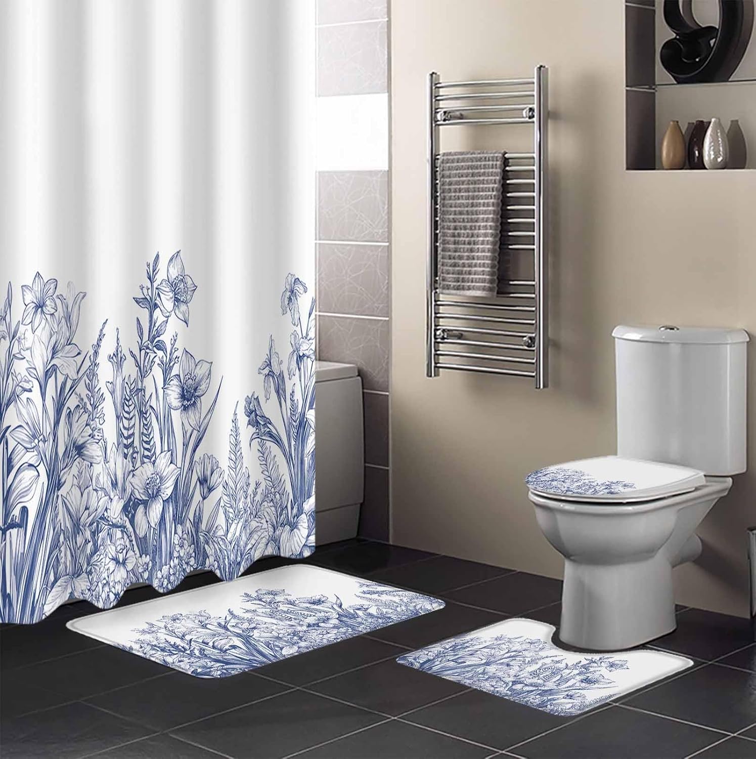 ZOE GARDEN Wildflower Leaf Bath Set