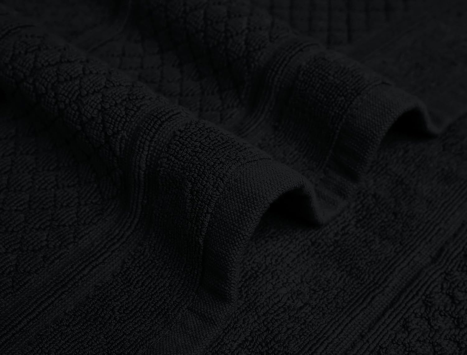 Avalon Towels Black Bath Mat Set of 2 1