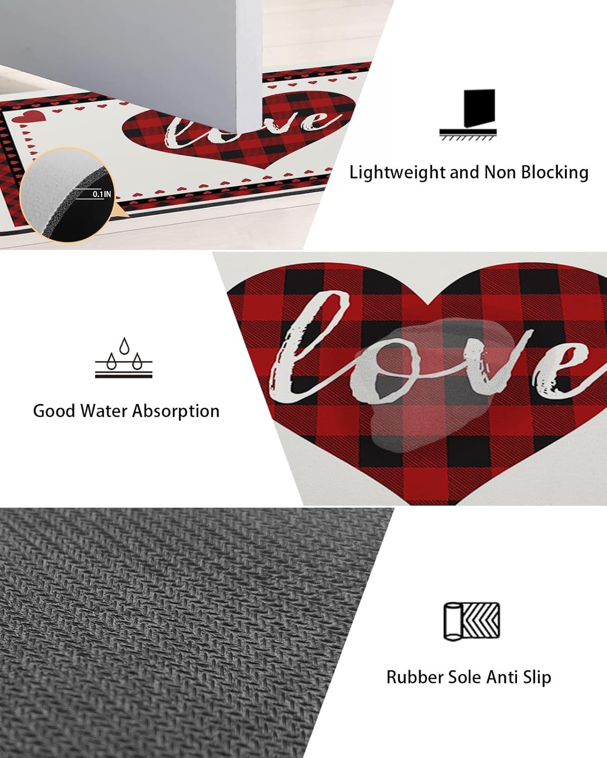 Funnywall88 2PCS Non-Slip Diatomite Bath Mats