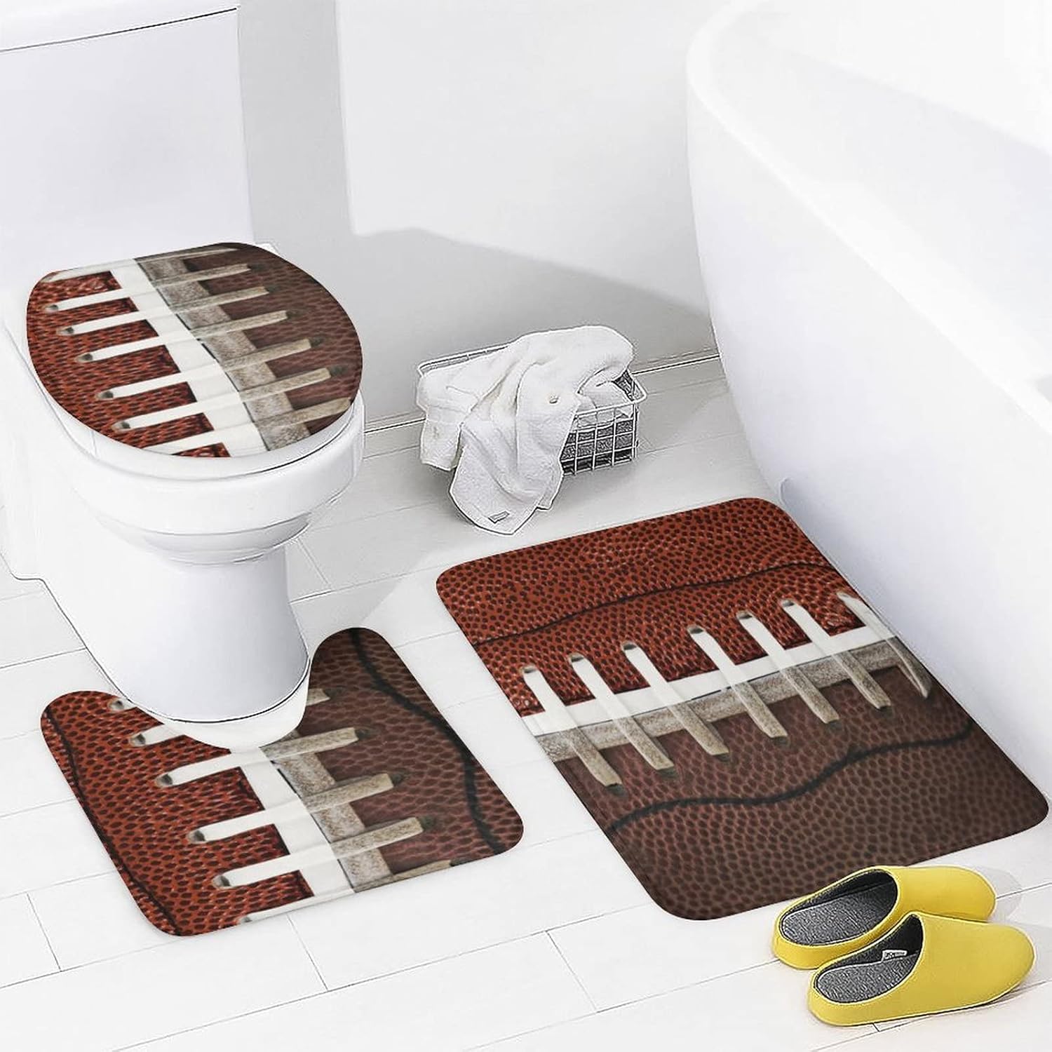 Sports American Football Boys 4 Piece Bathroom Set