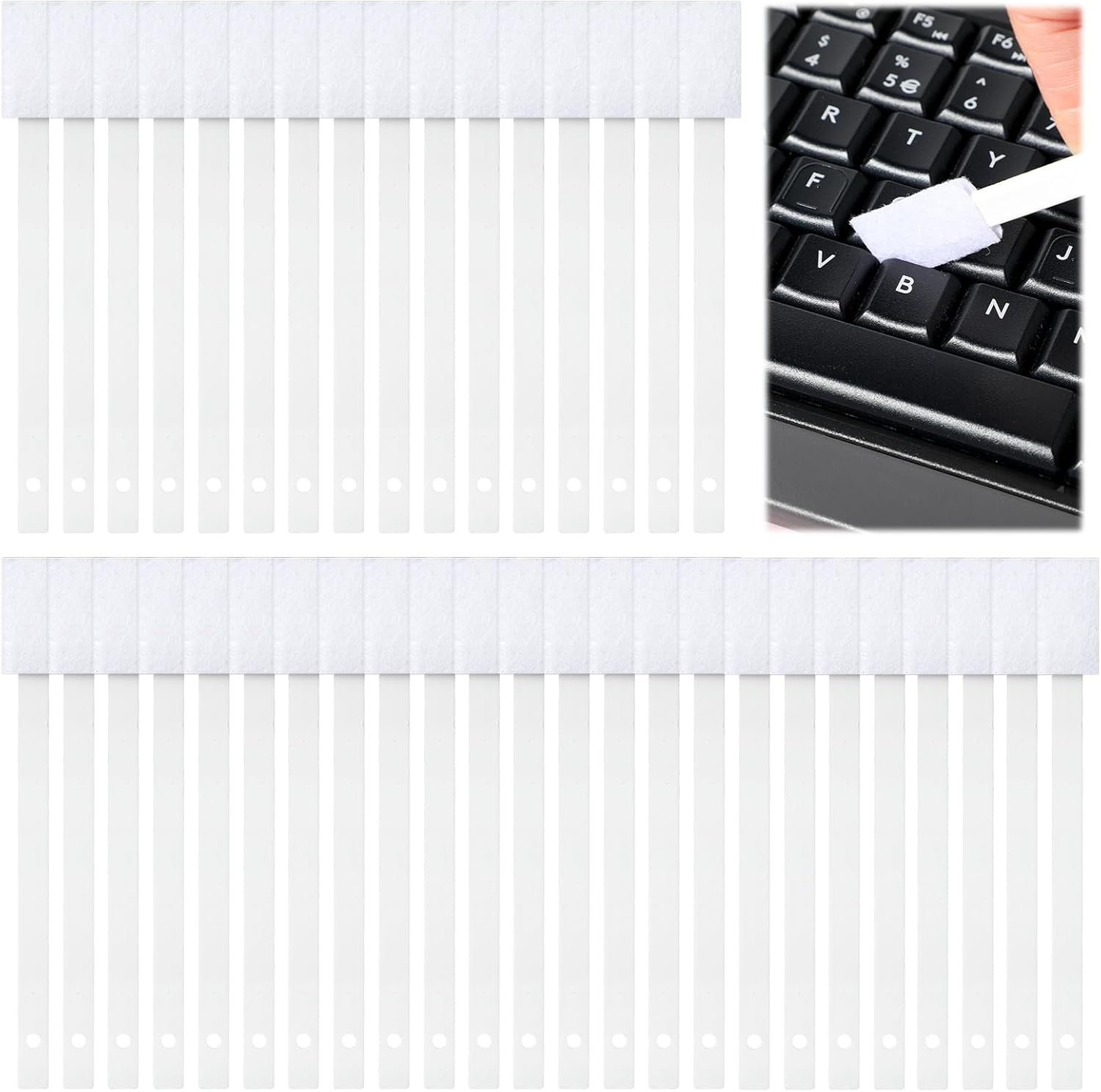 40PCS Disposable Crevice Cleaning Brushes for Small Spaces