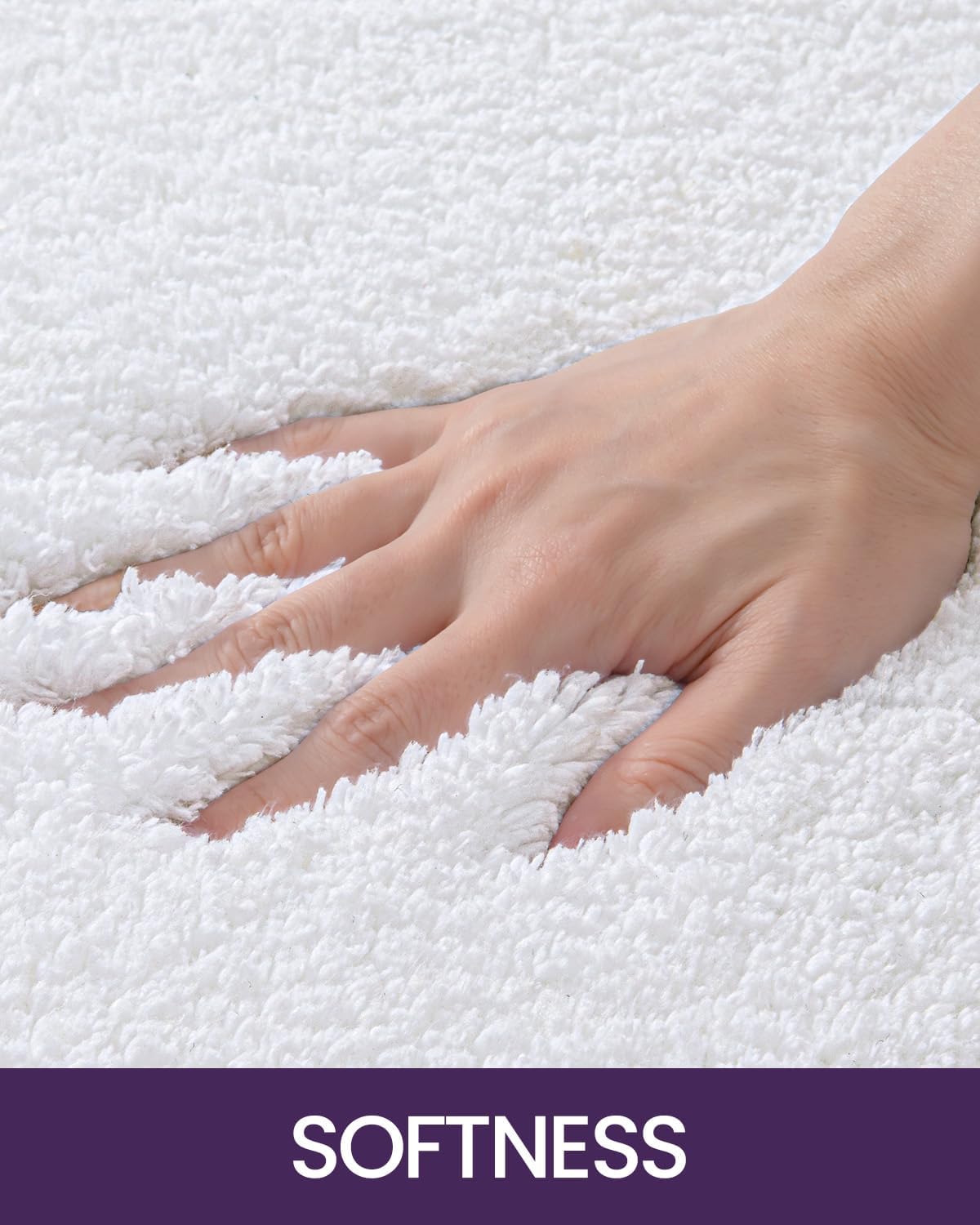 DEXI Bath Mat 24x16 Non-Slip Microfiber Rug