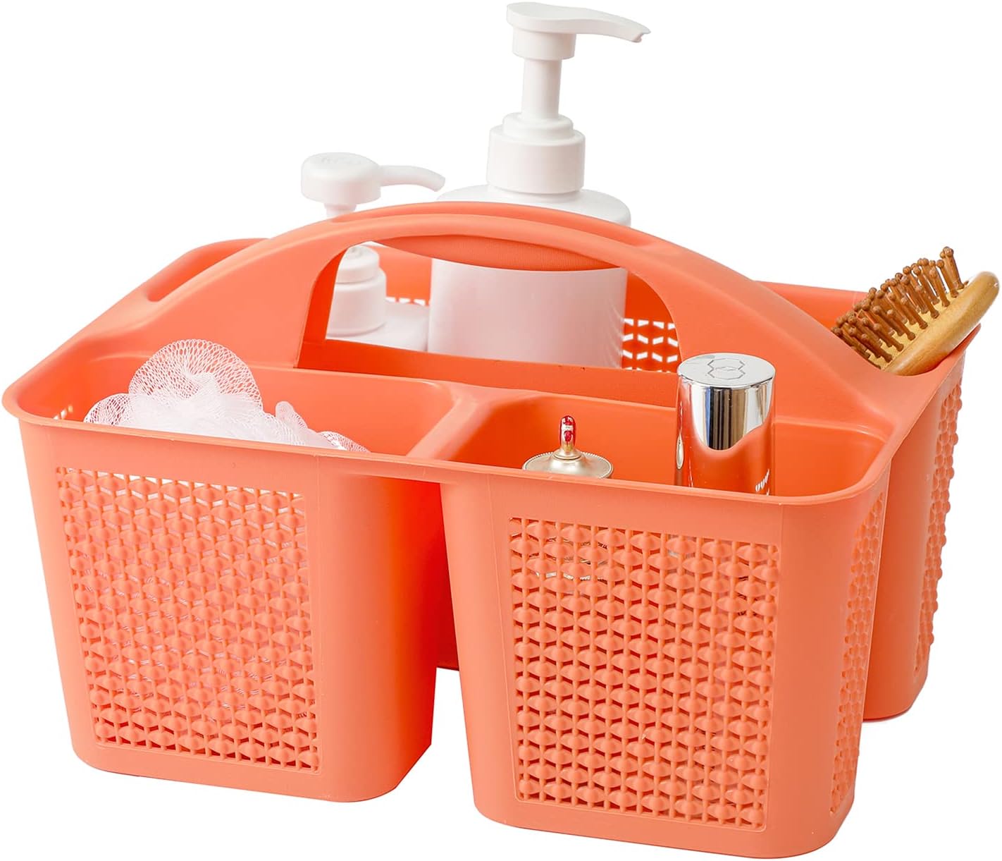 UUJOLY Portable Shower Caddy Bucket with Handle and 3 Compartments