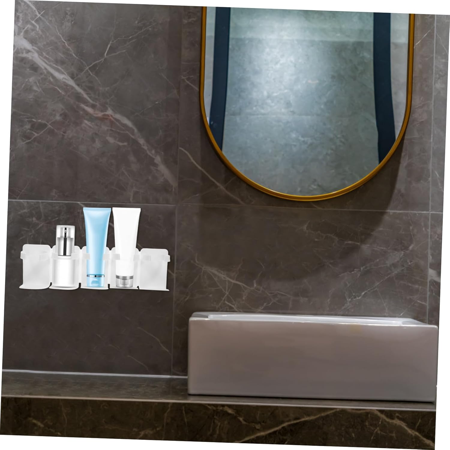 LIFKOME Wall Mount Makeup Organizer for Shower and Bathroom