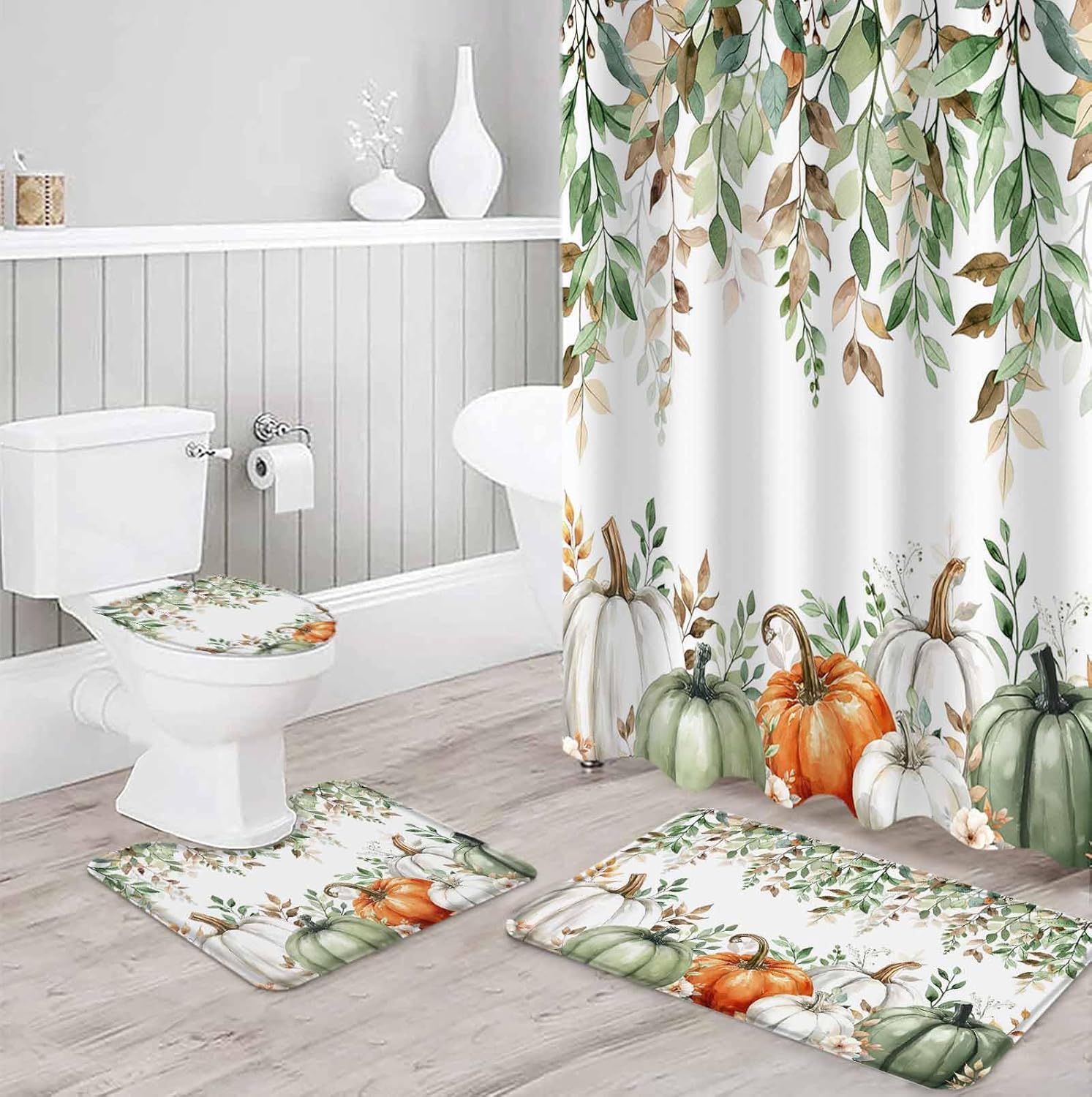 ZOE GARDEN Thanksgiving Bathroom Set 1