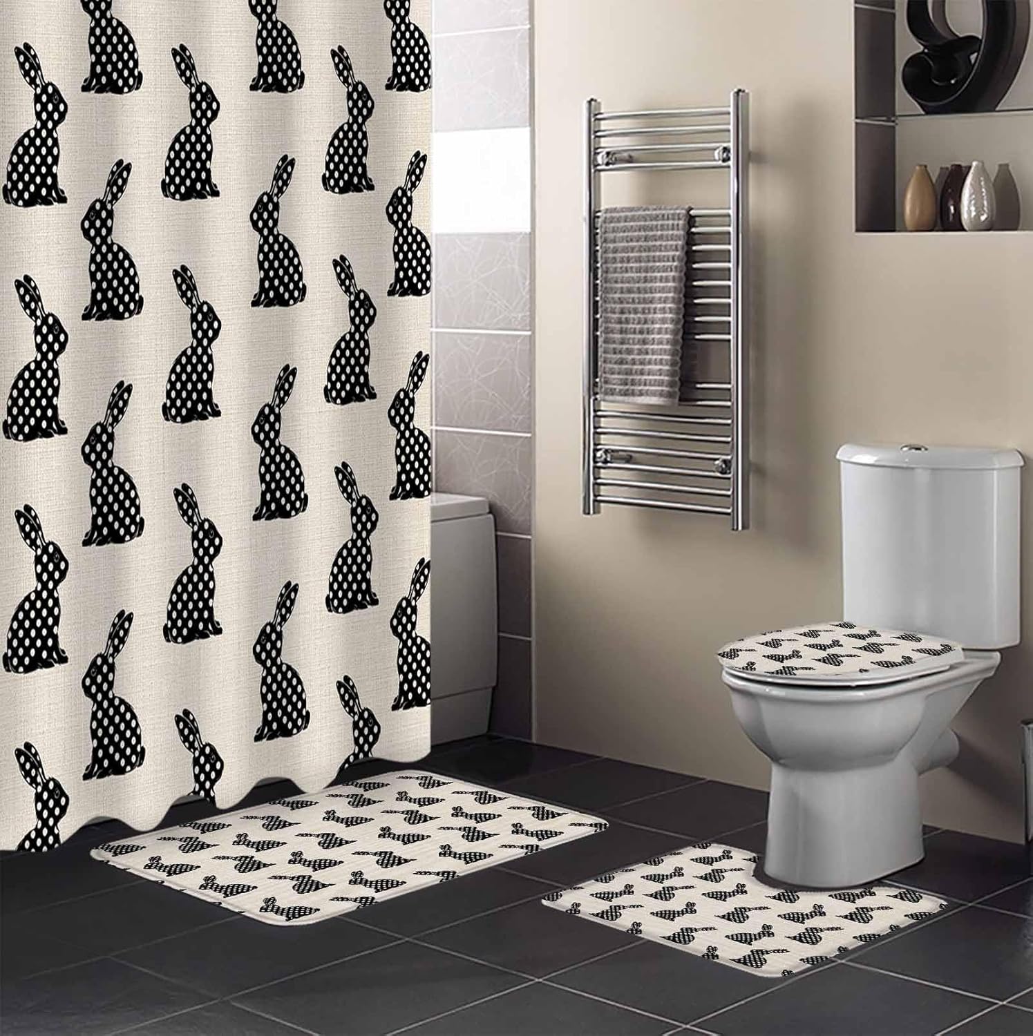 ZOE GARDEN Easter Rabbit Bathroom Set 1