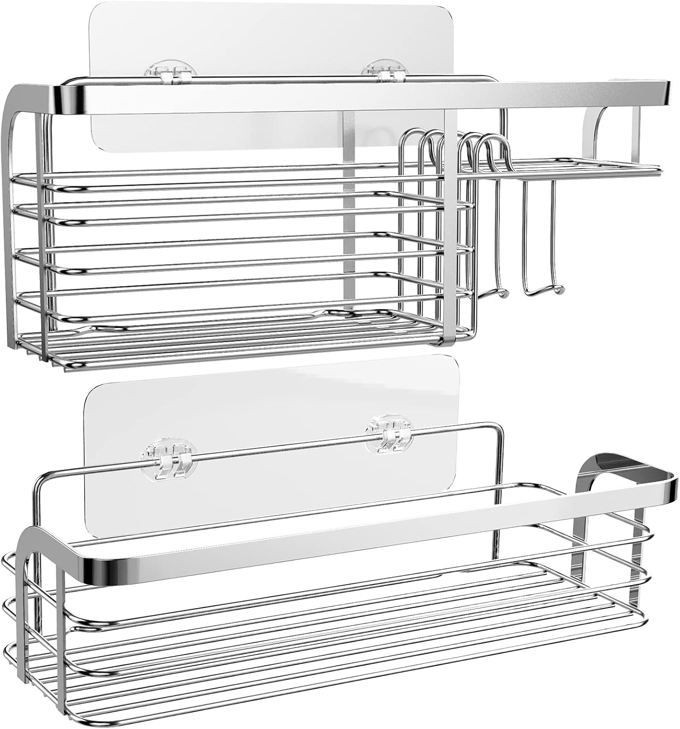 Smatorga Adhesive Shower Caddy 2 Pack Organizer