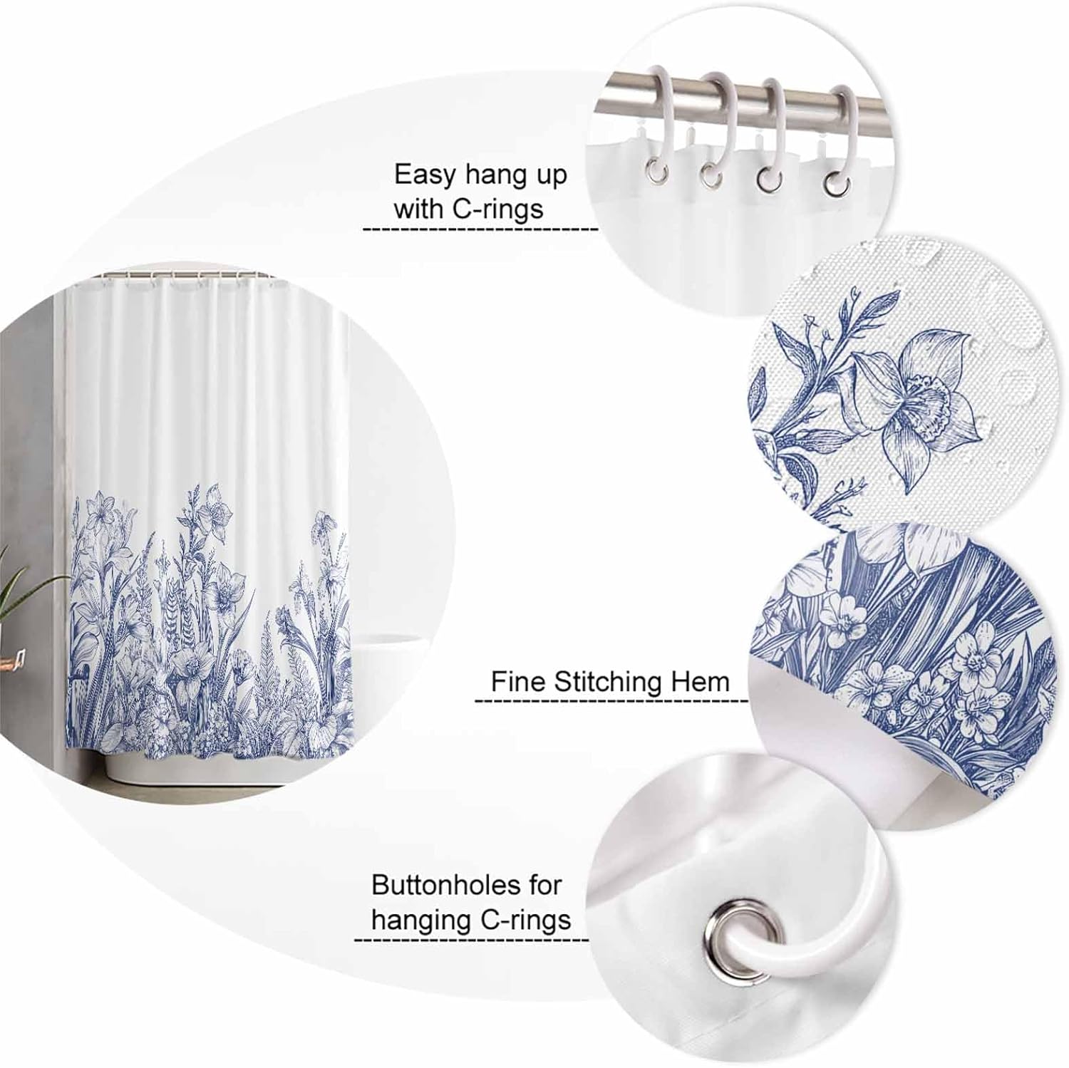ZOE GARDEN Wildflower Leaf Bath Set