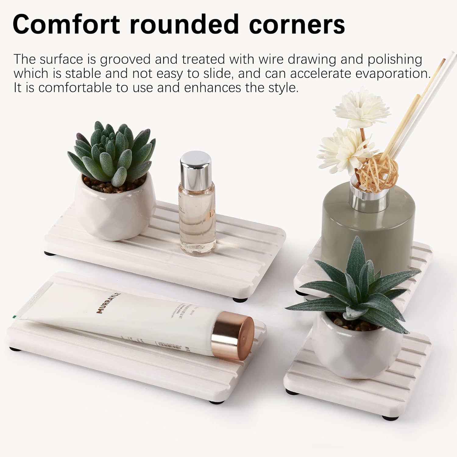 YEECOPON Set of 4 Bathroom Vanity Tray