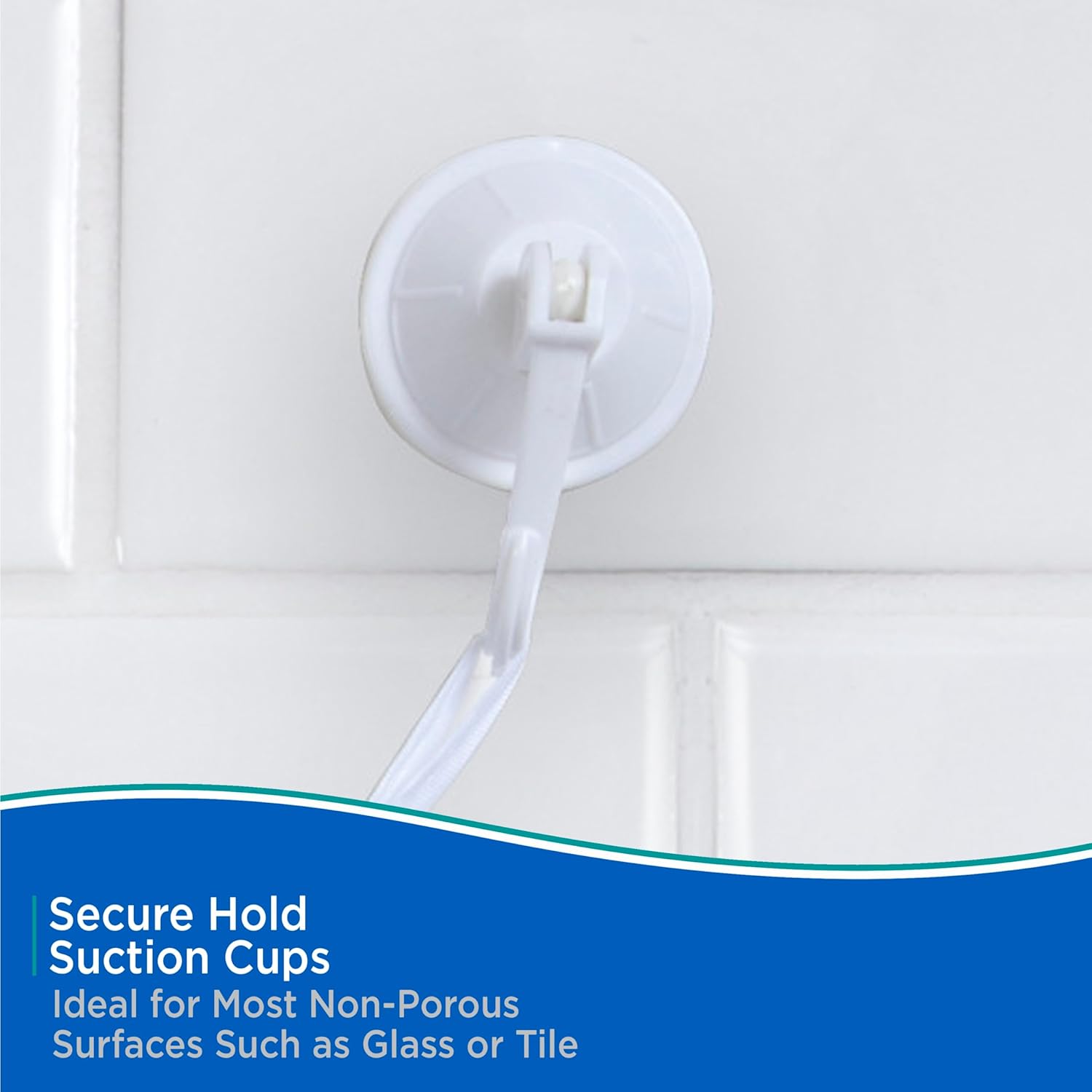 Kenney Hanging Mesh Suction Shower Caddy White