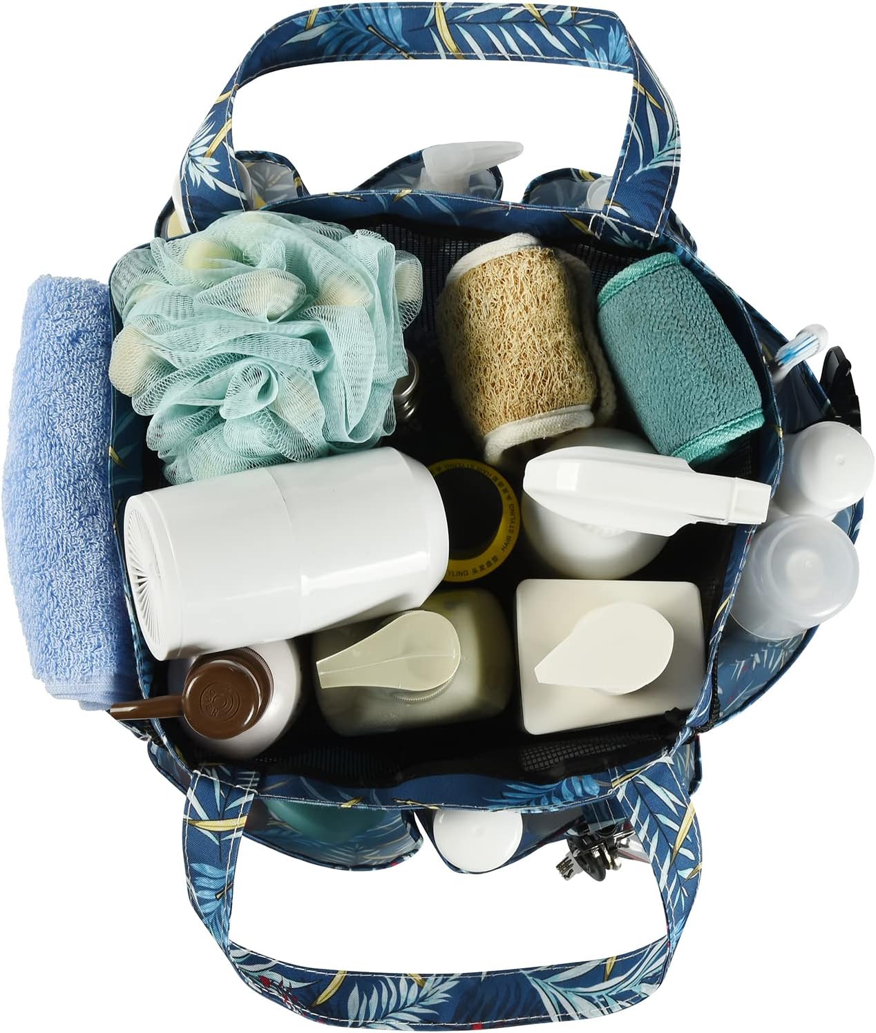 Haundry Portable Mesh Shower Caddy with 8 Pockets