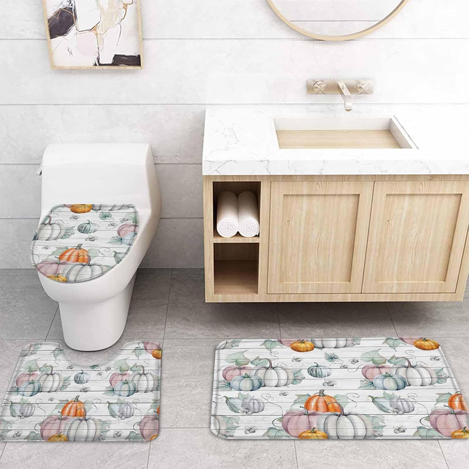 ZOE GARDEN Thanksgiving Bathroom Set