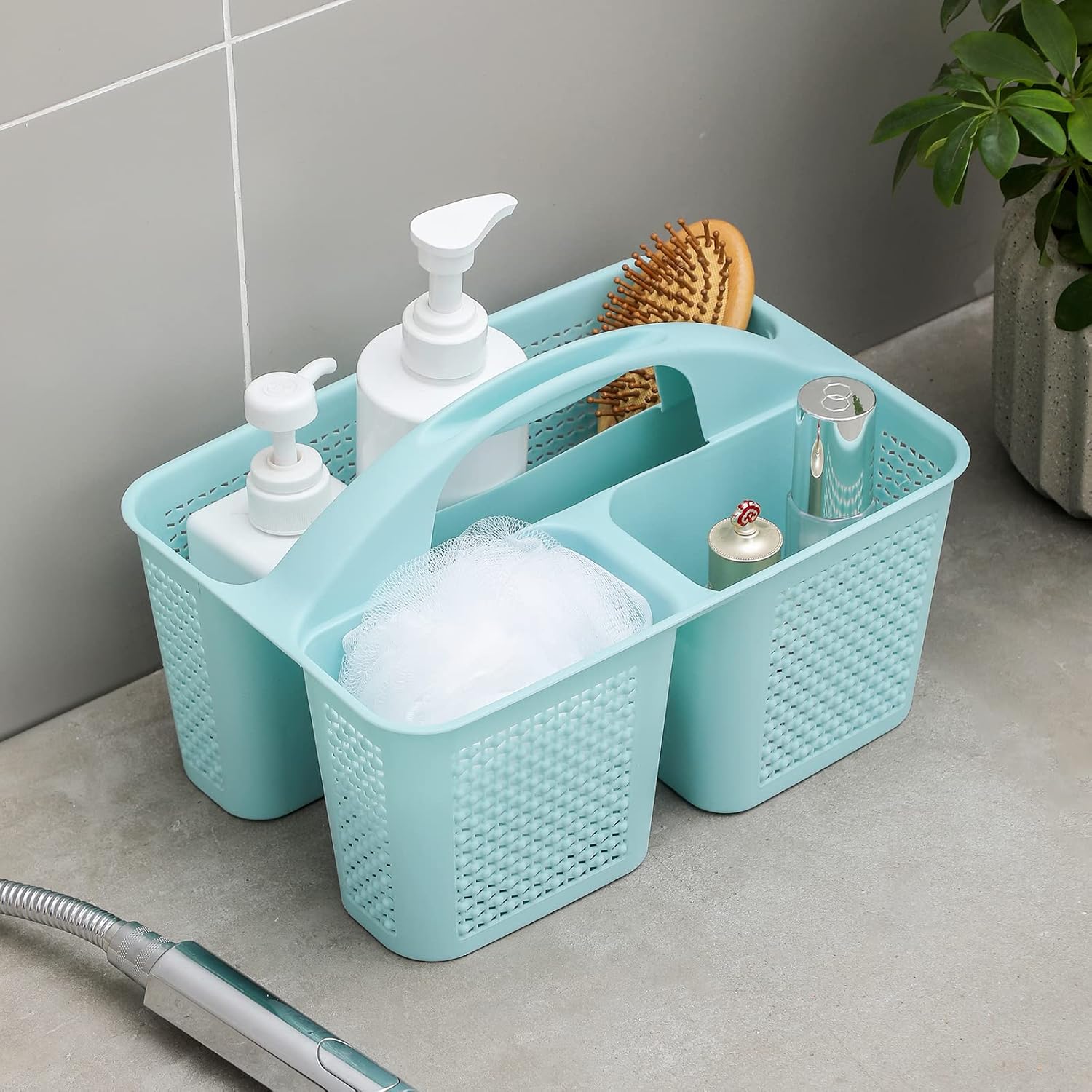UUJOLY Plastic Portable Shower Caddy with Handle