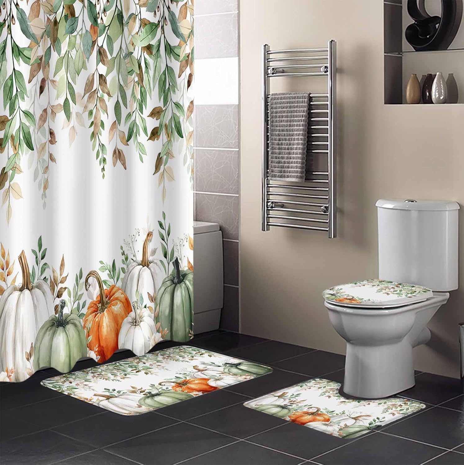 ZOE GARDEN Thanksgiving Bathroom Set 1