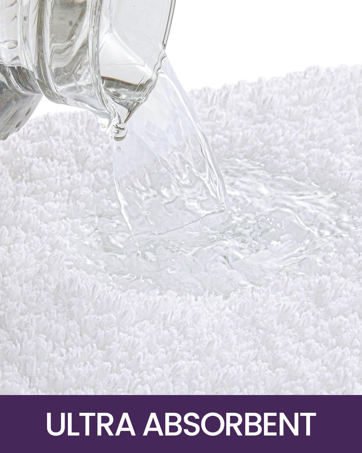 DEXI Bath Mat 24x16 Non-Slip Microfiber Rug