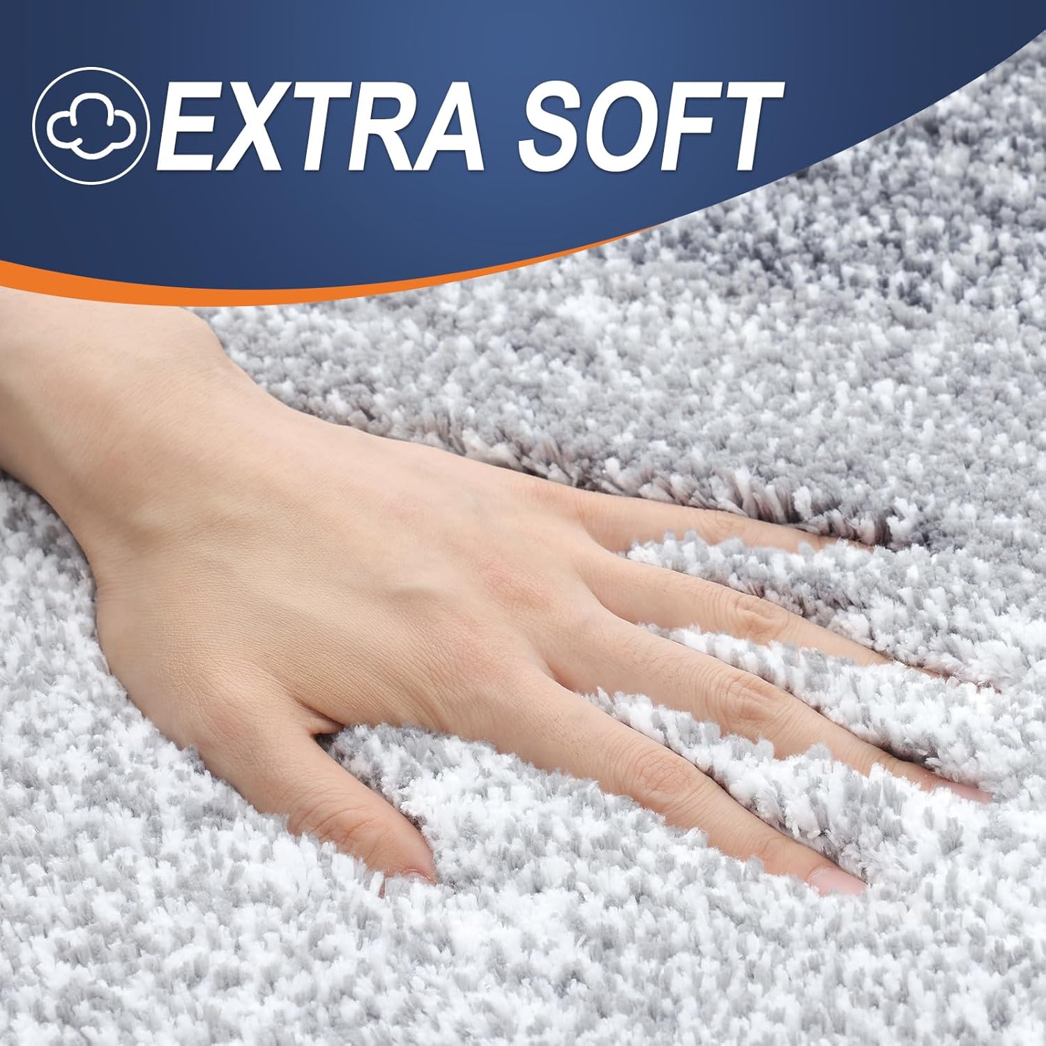 OLANLY 30x20 Light Grey Bath Rug Mat