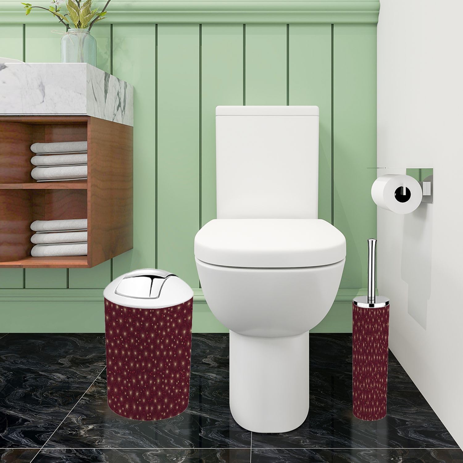 Boho Star Bathroom Accessory Set 6 Piece