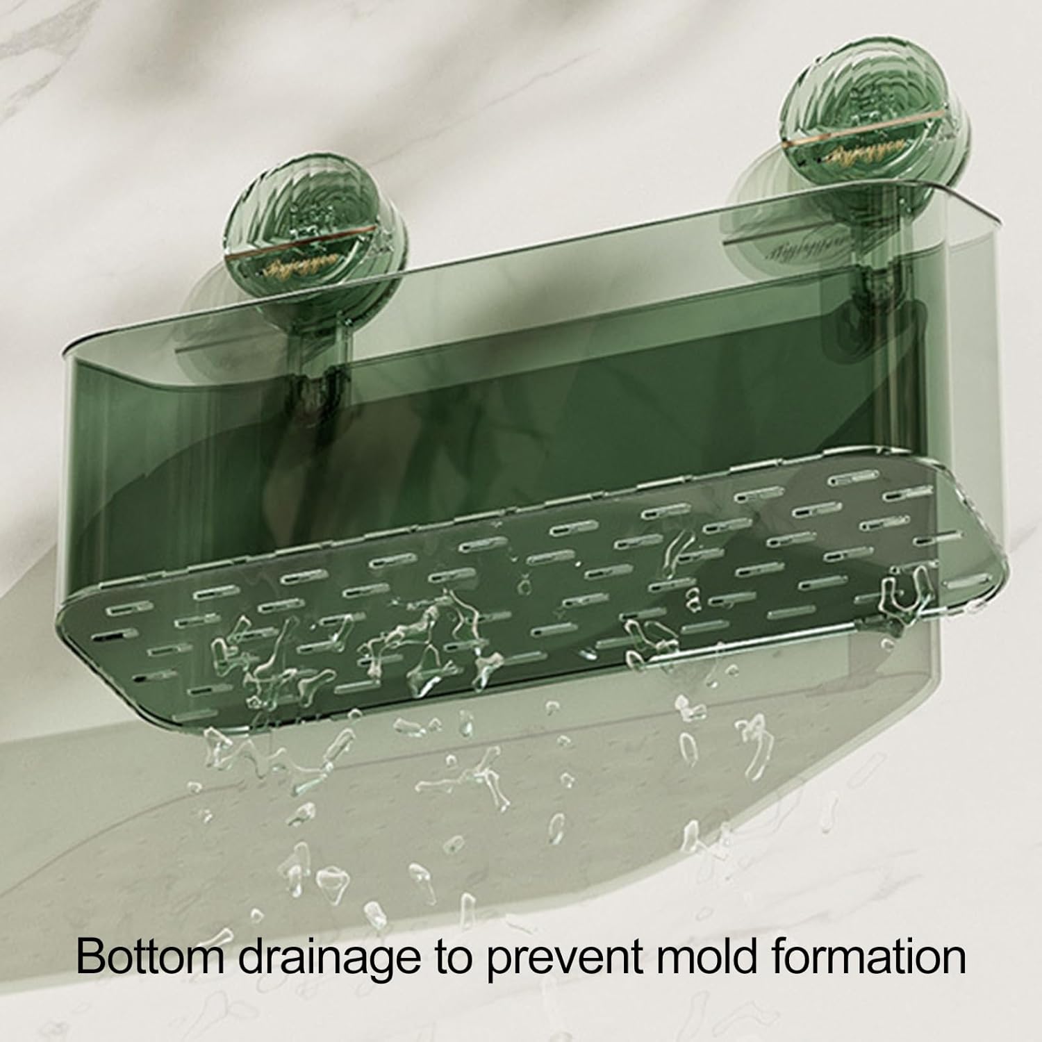 SONGBIRDTH Removable Shower Caddy with Suction Cup and Drainage Holes