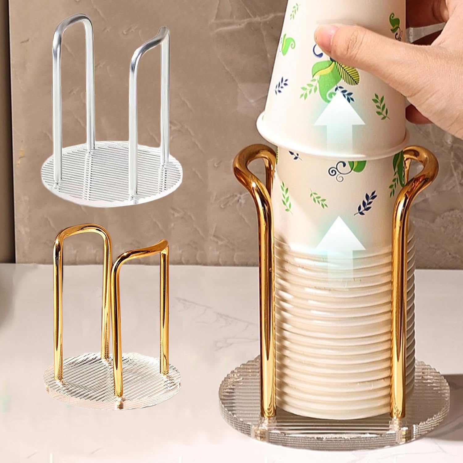 Disposable Paper Cup Dispenser for Bathroom Kitchen Office